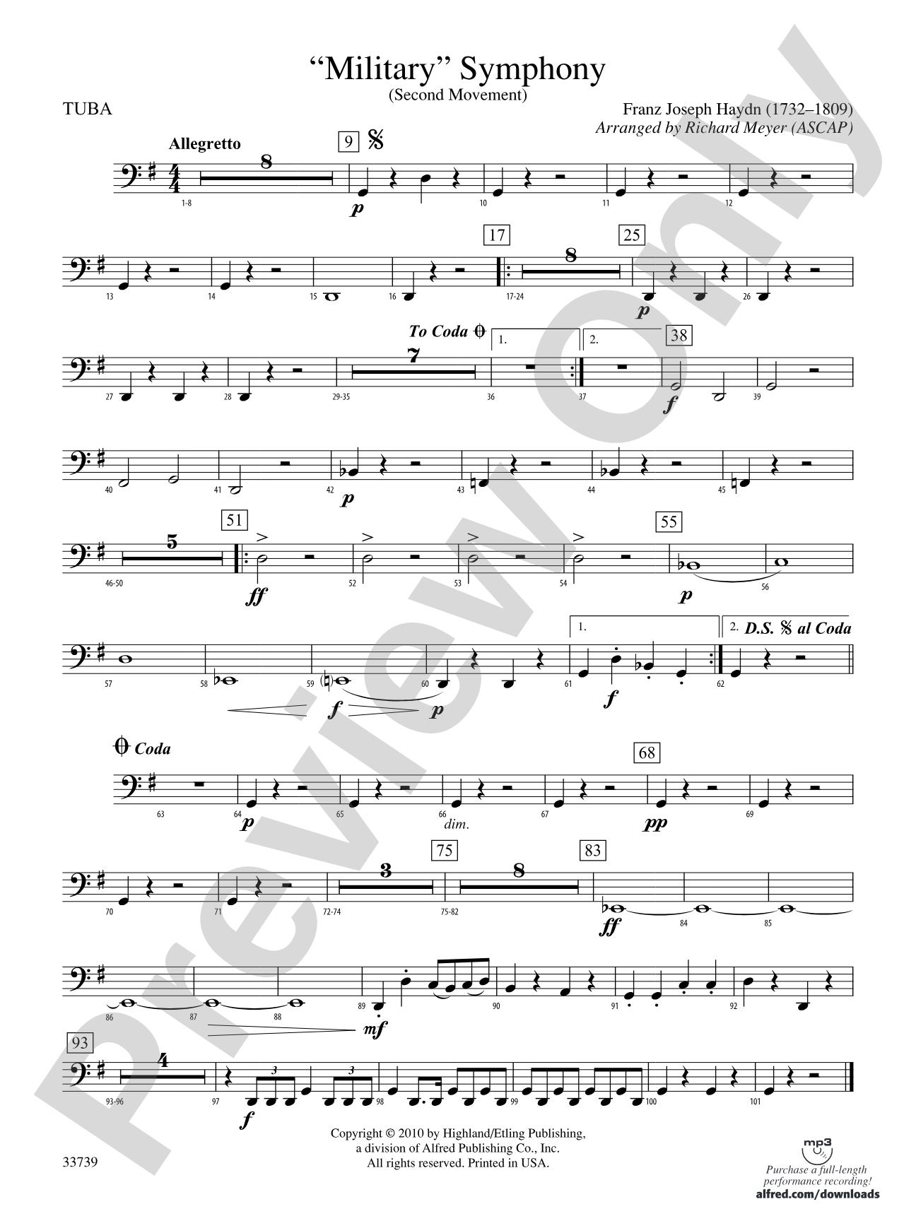 "Military" Symphony: Tuba