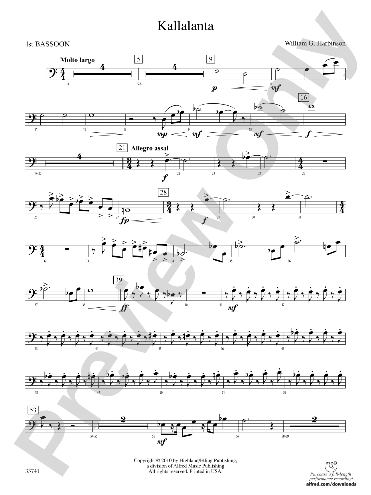 Kallalanta: Bassoon