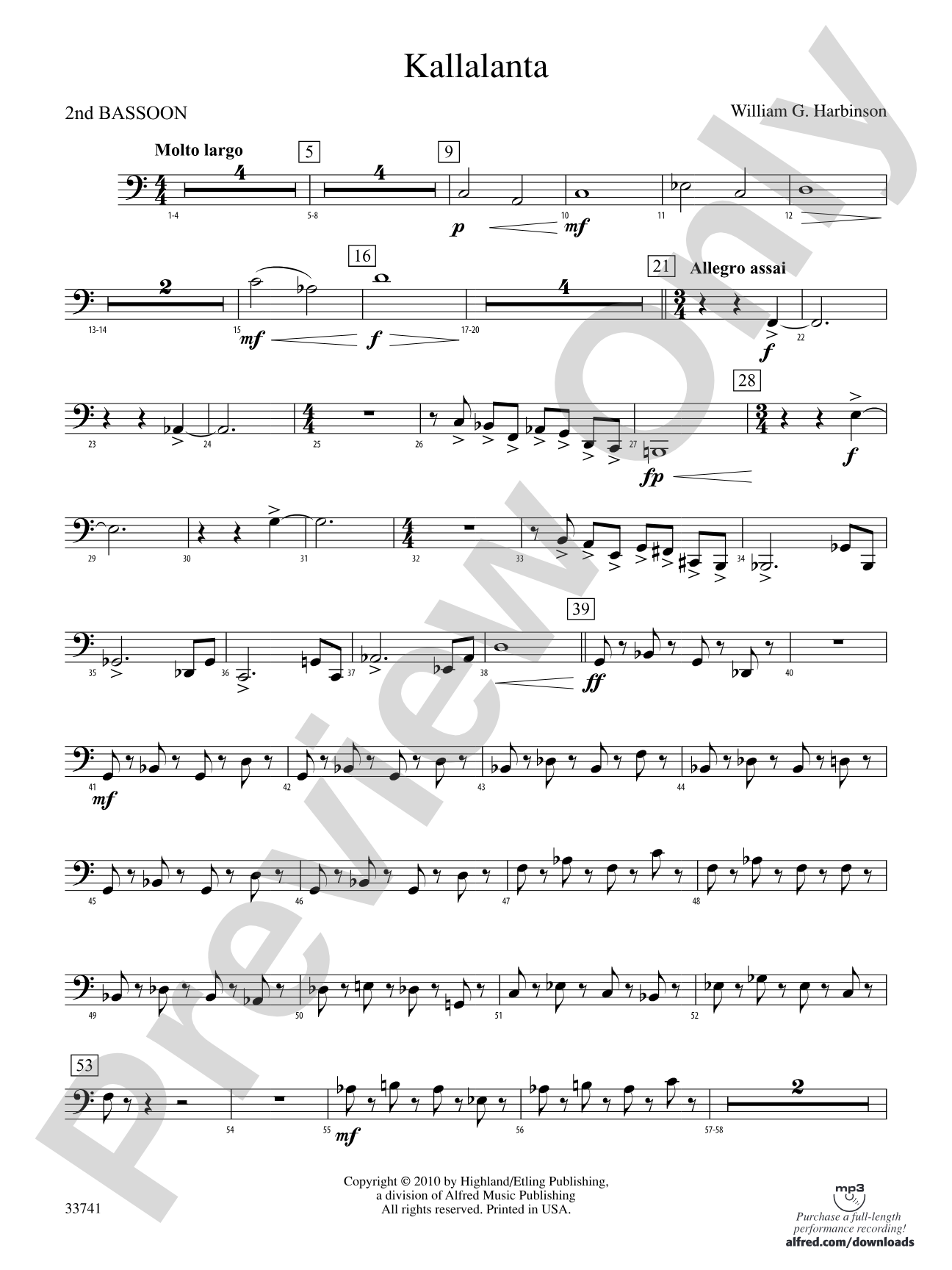 Kallalanta: 2nd Bassoon