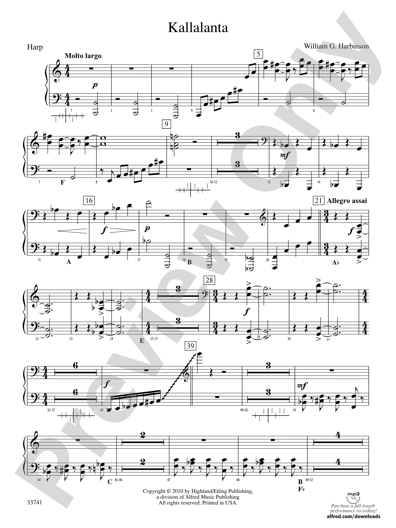 Kallalanta: Harp