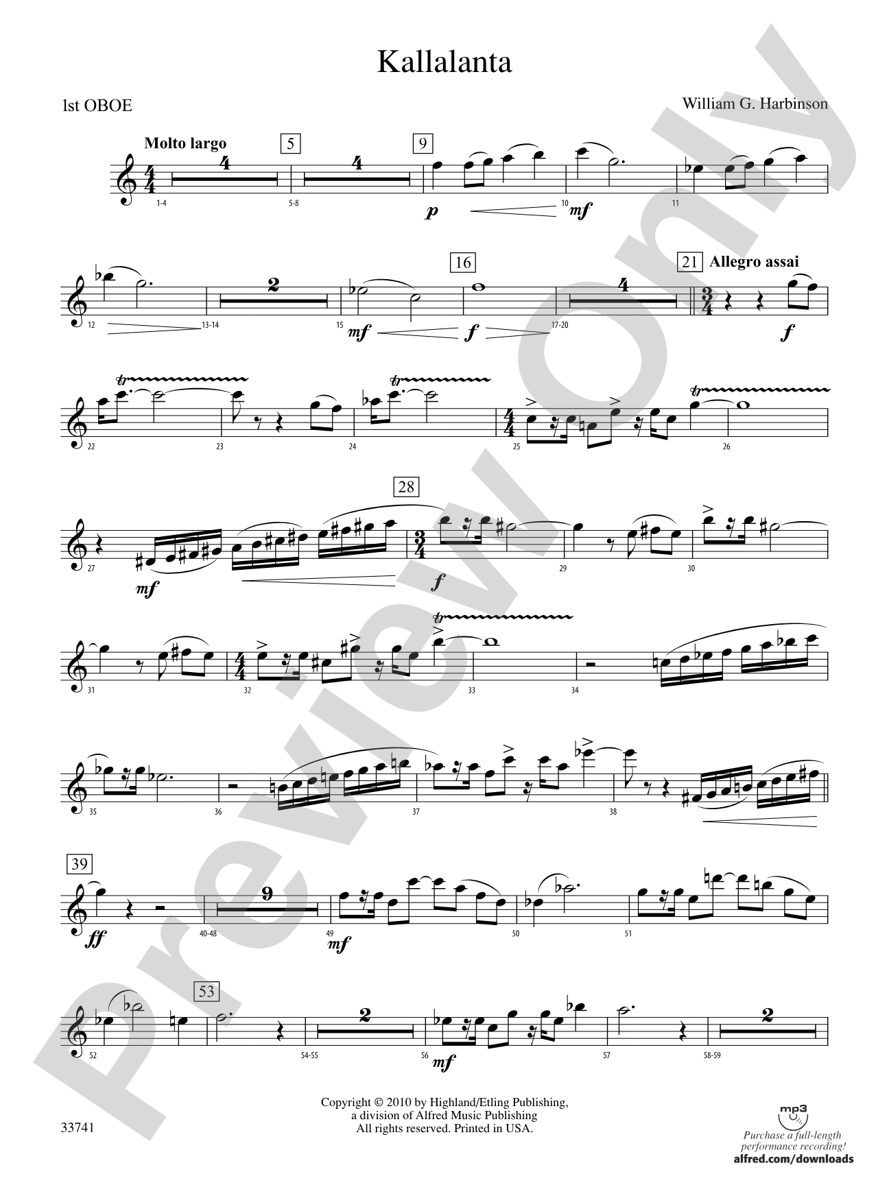 Kallalanta: Oboe