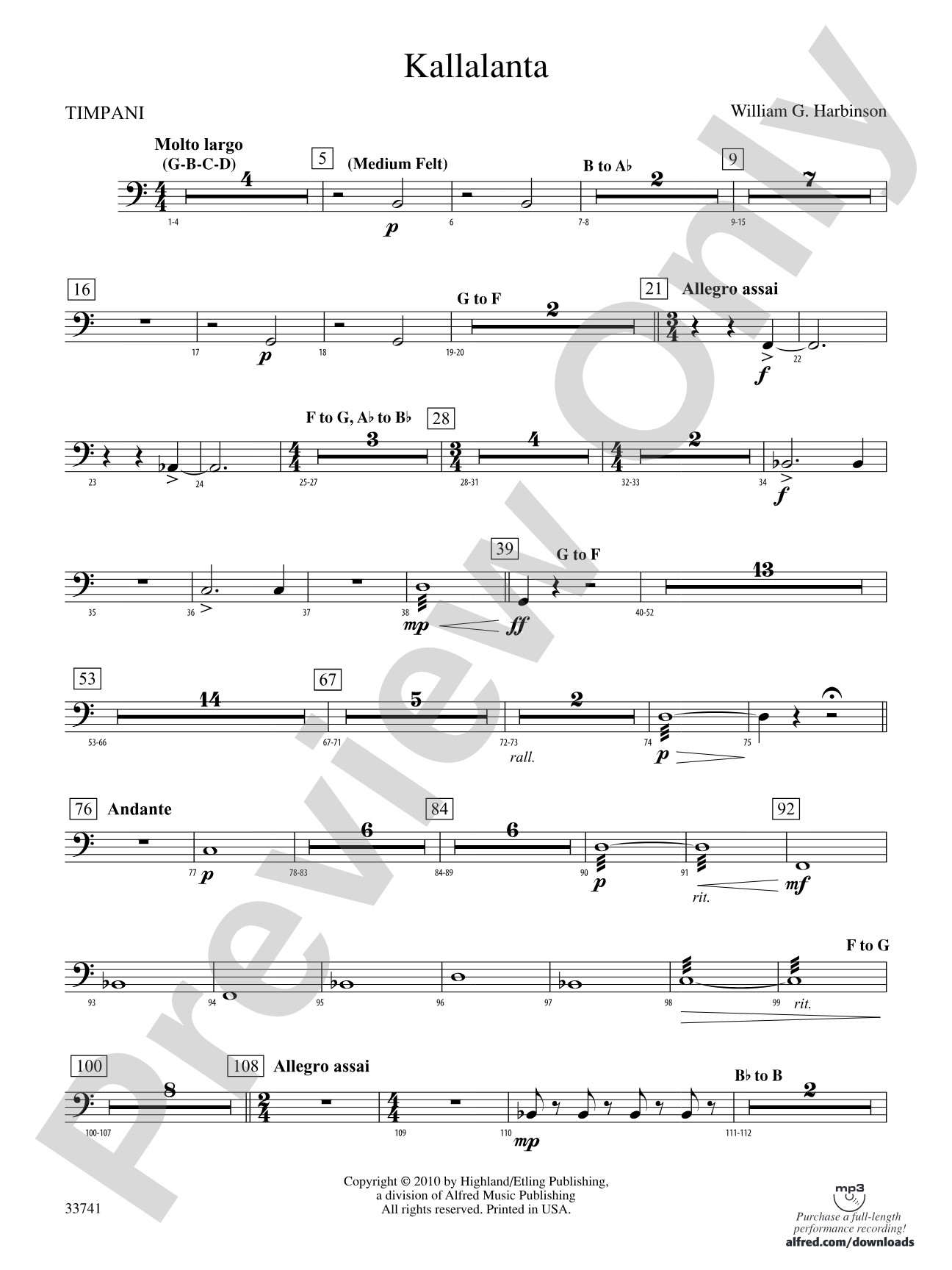 Kallalanta: Timpani