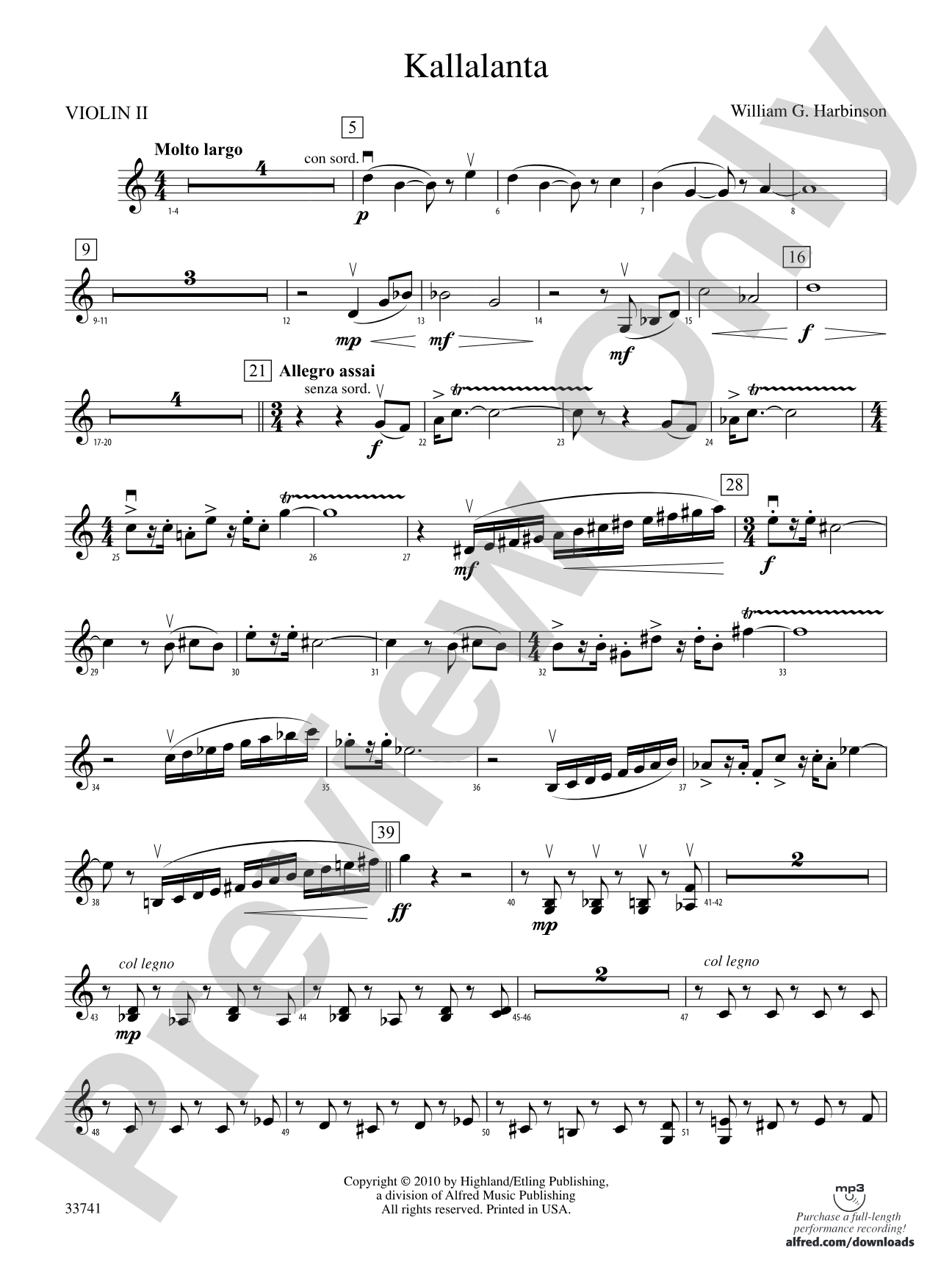 Kallalanta: 2nd Violin