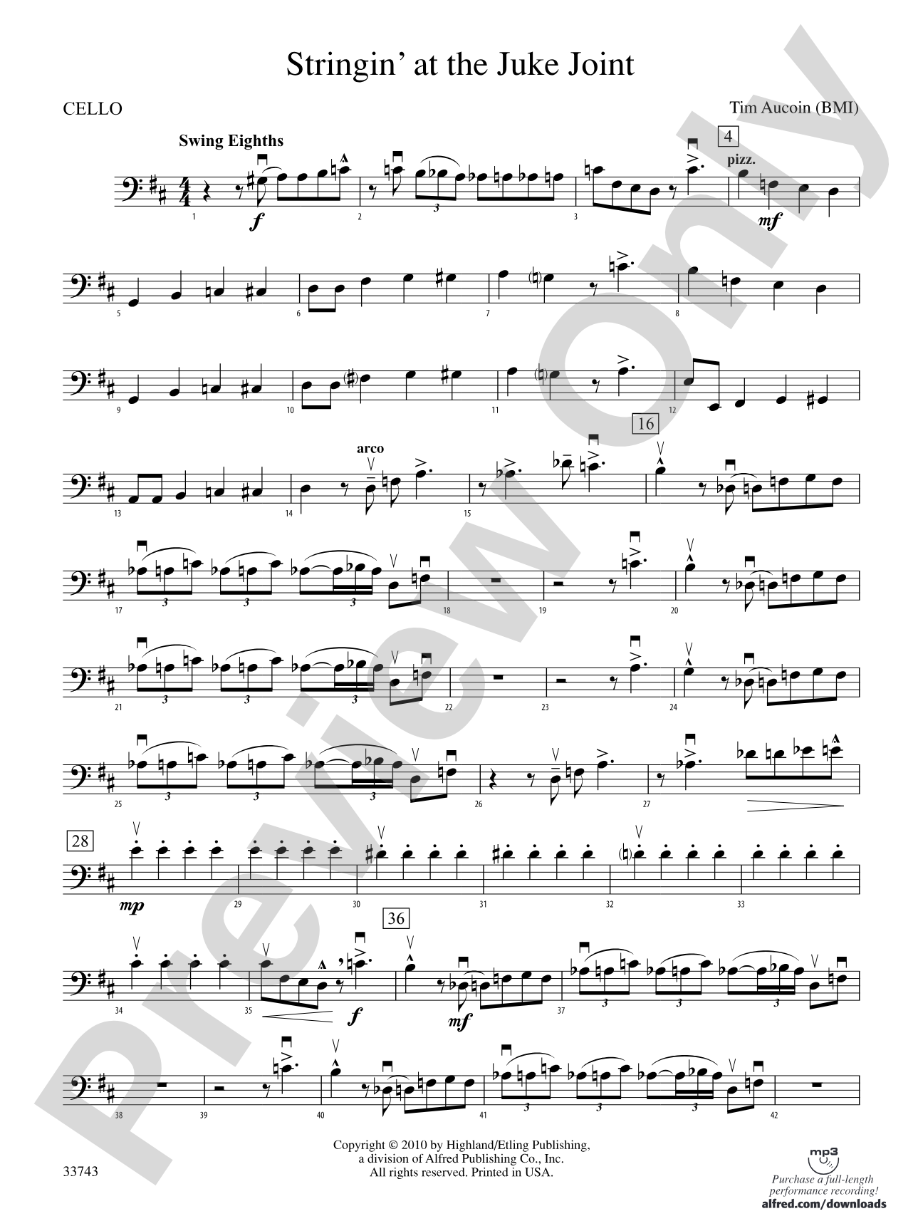 Stringin' at the Juke Joint: Cello