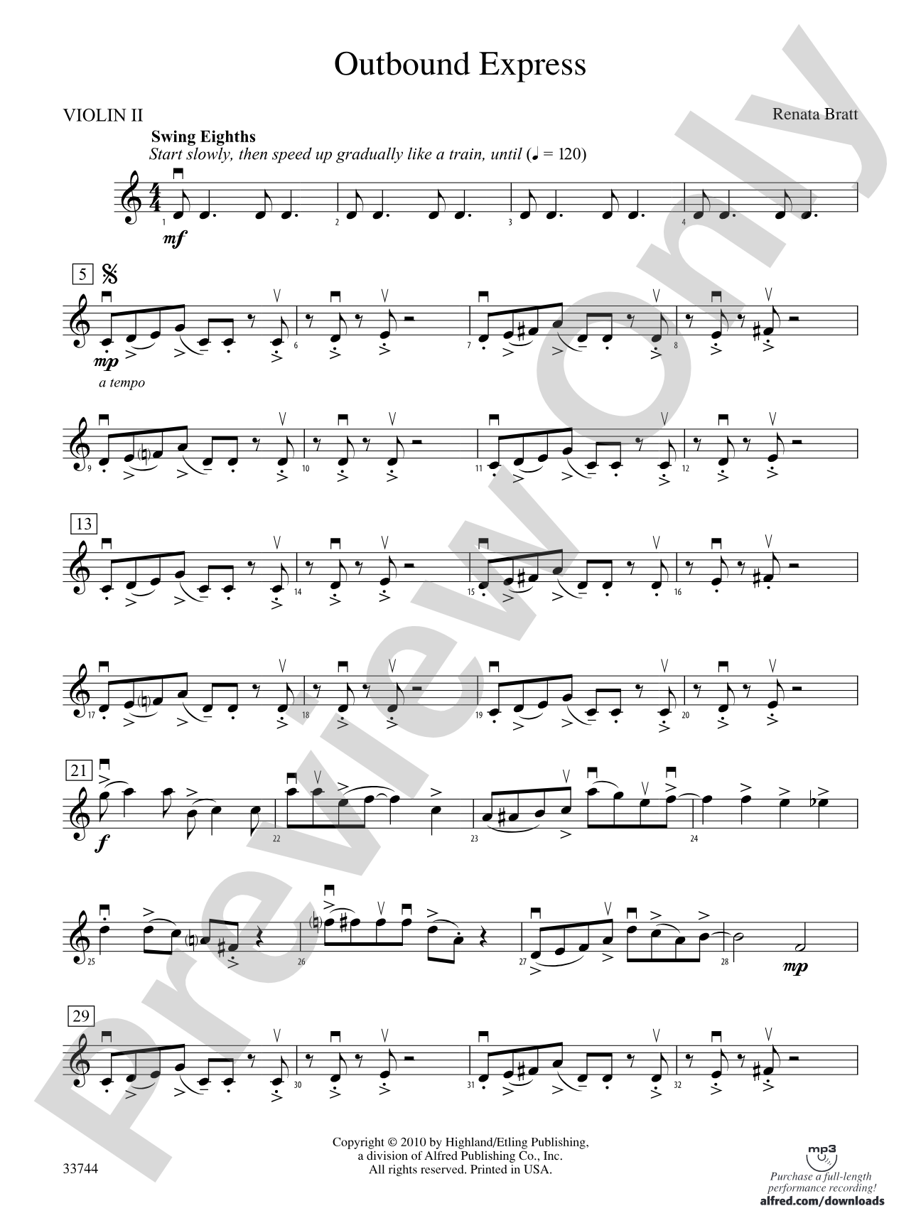 Outbound Express: 2nd Violin