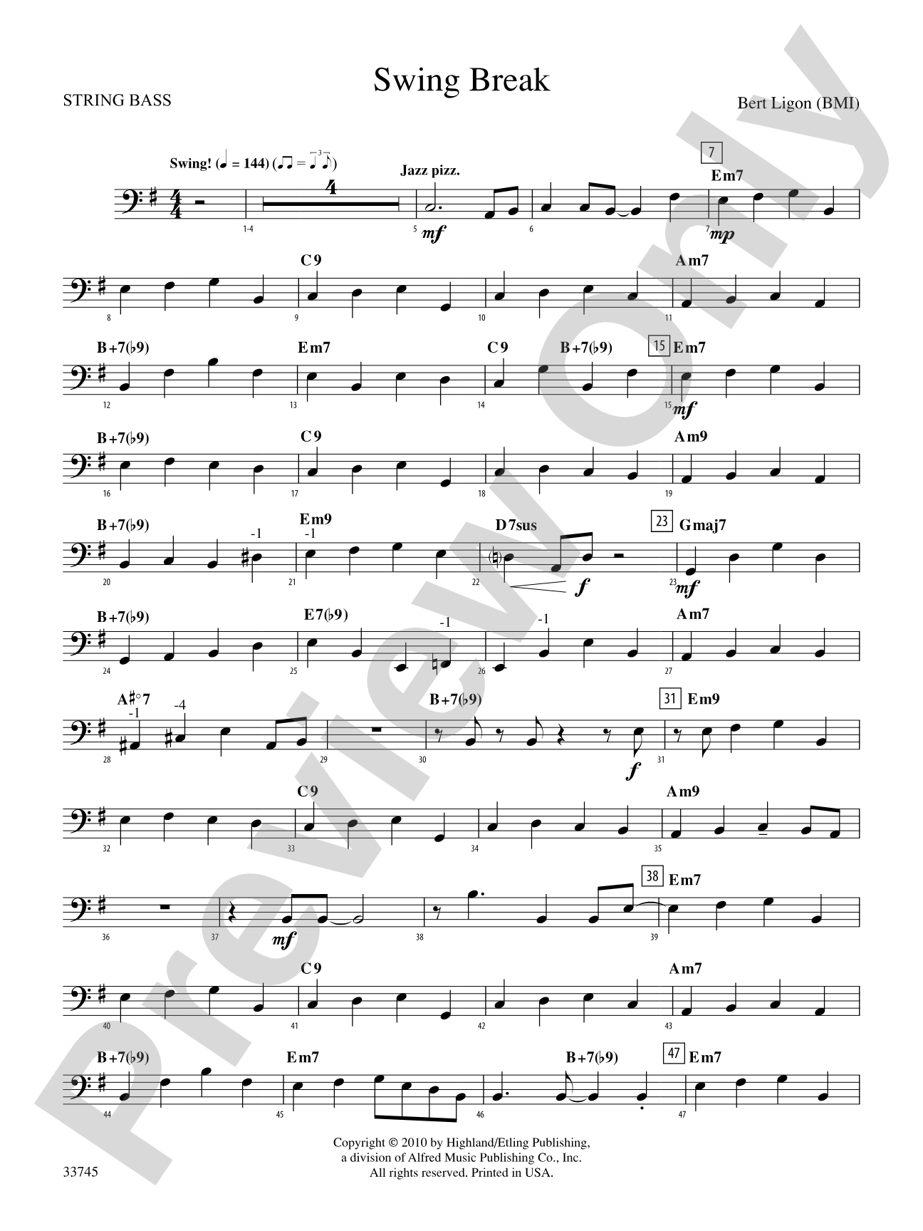Swing Break: String Bass