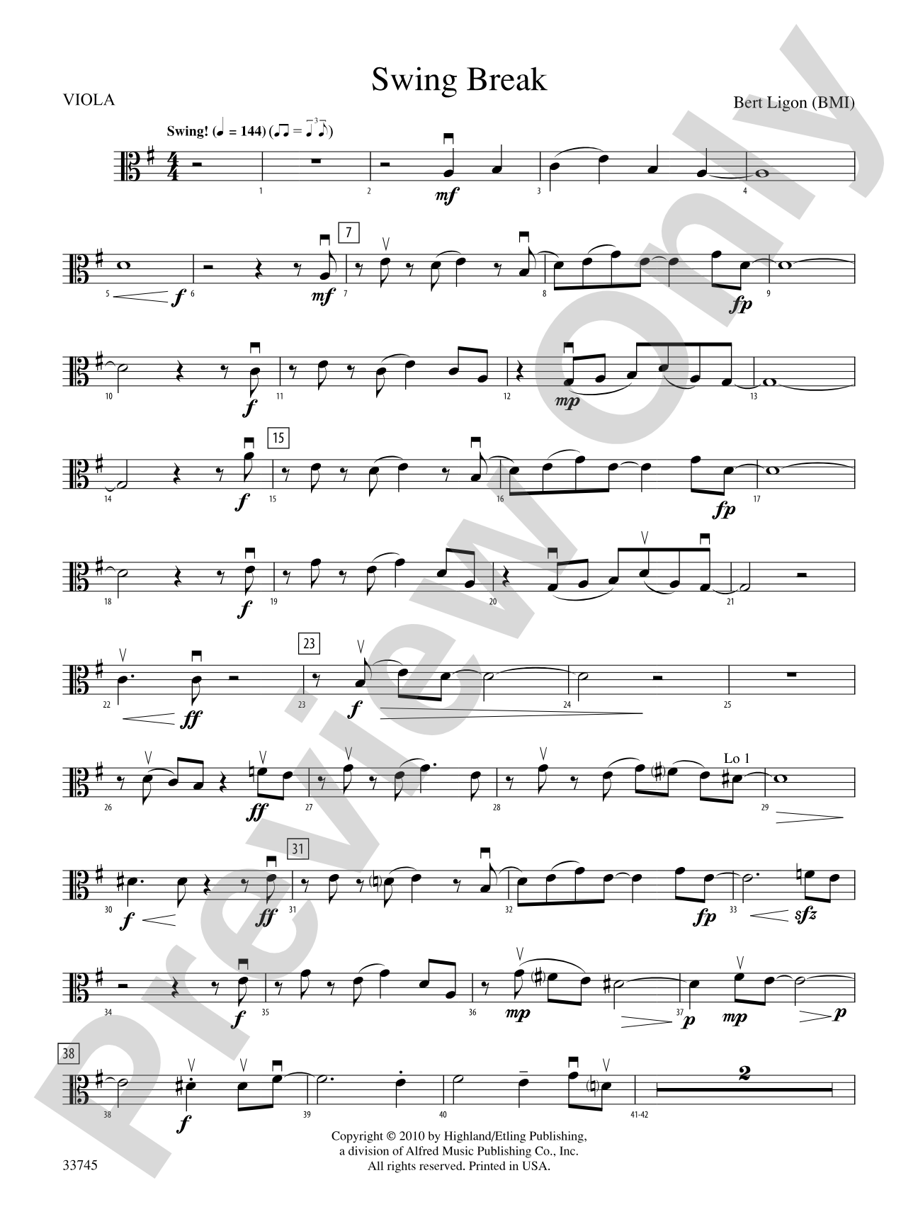 Swing Break: Viola
