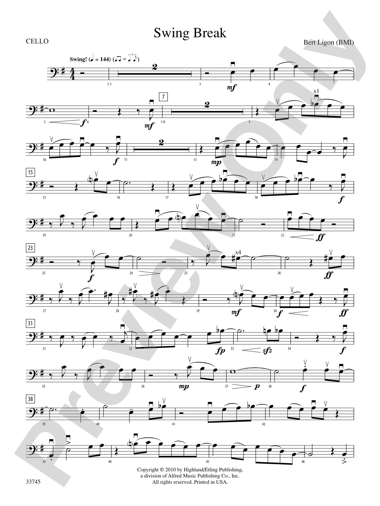 Swing Break: Cello
