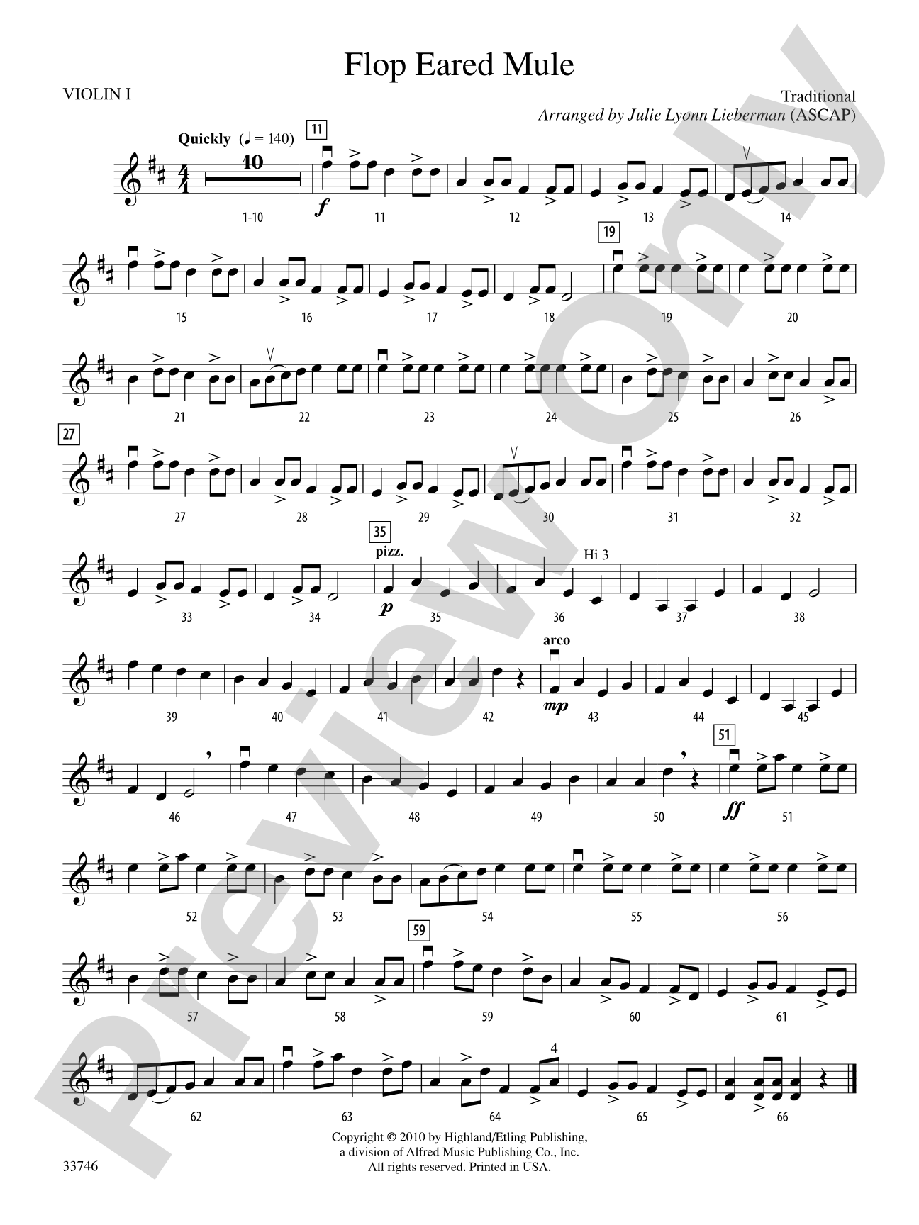 Flop Eared Mule: 1st Violin