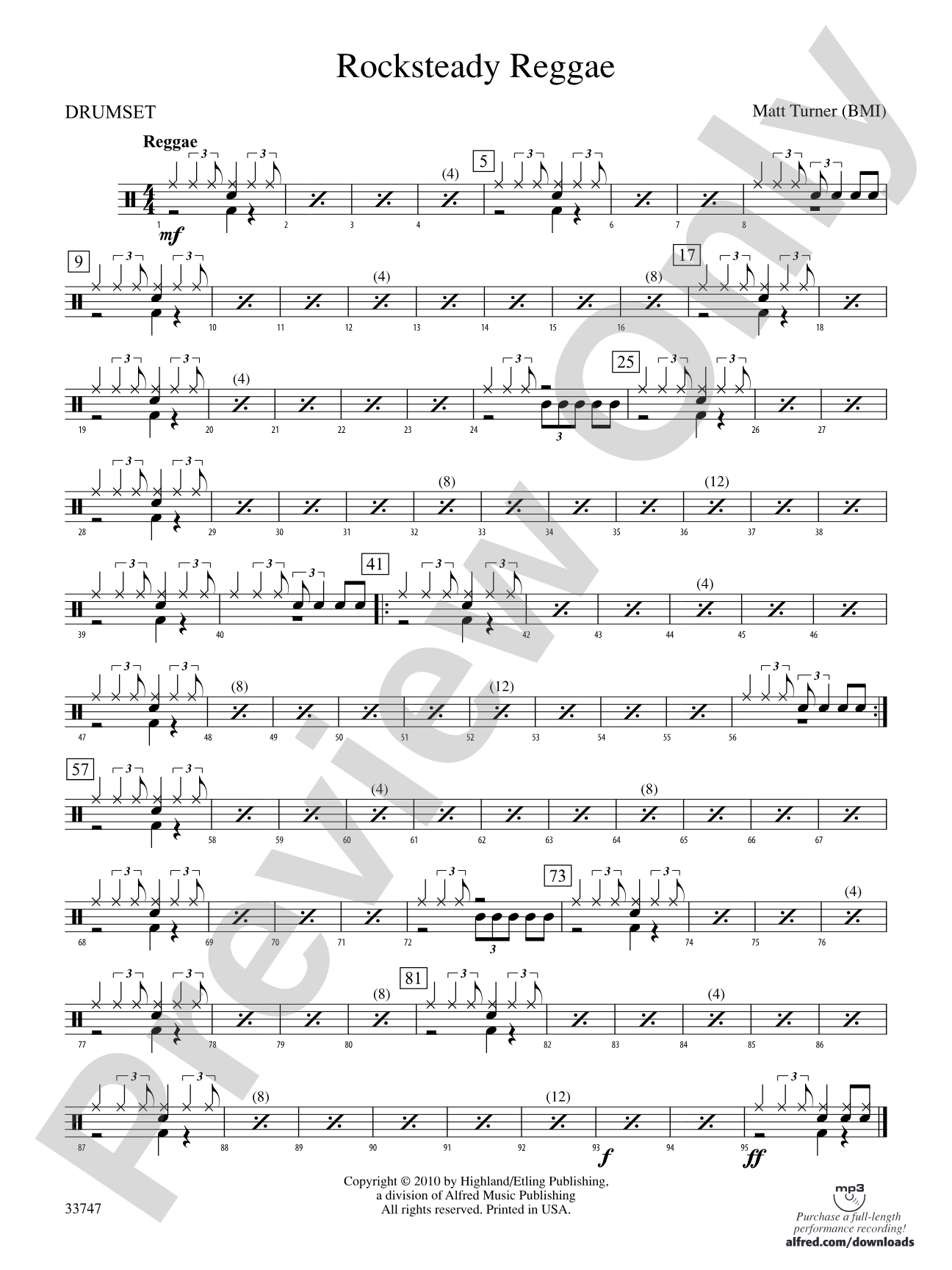 Rocksteady Reggae: Drums