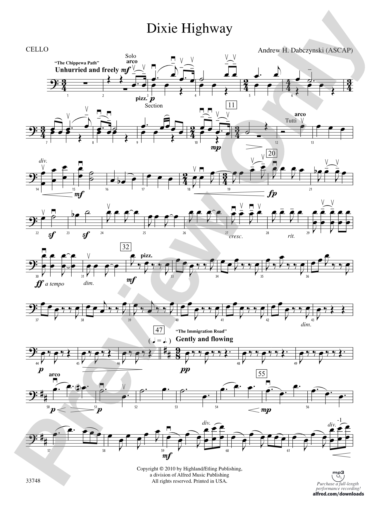 Dixie Highway: Cello