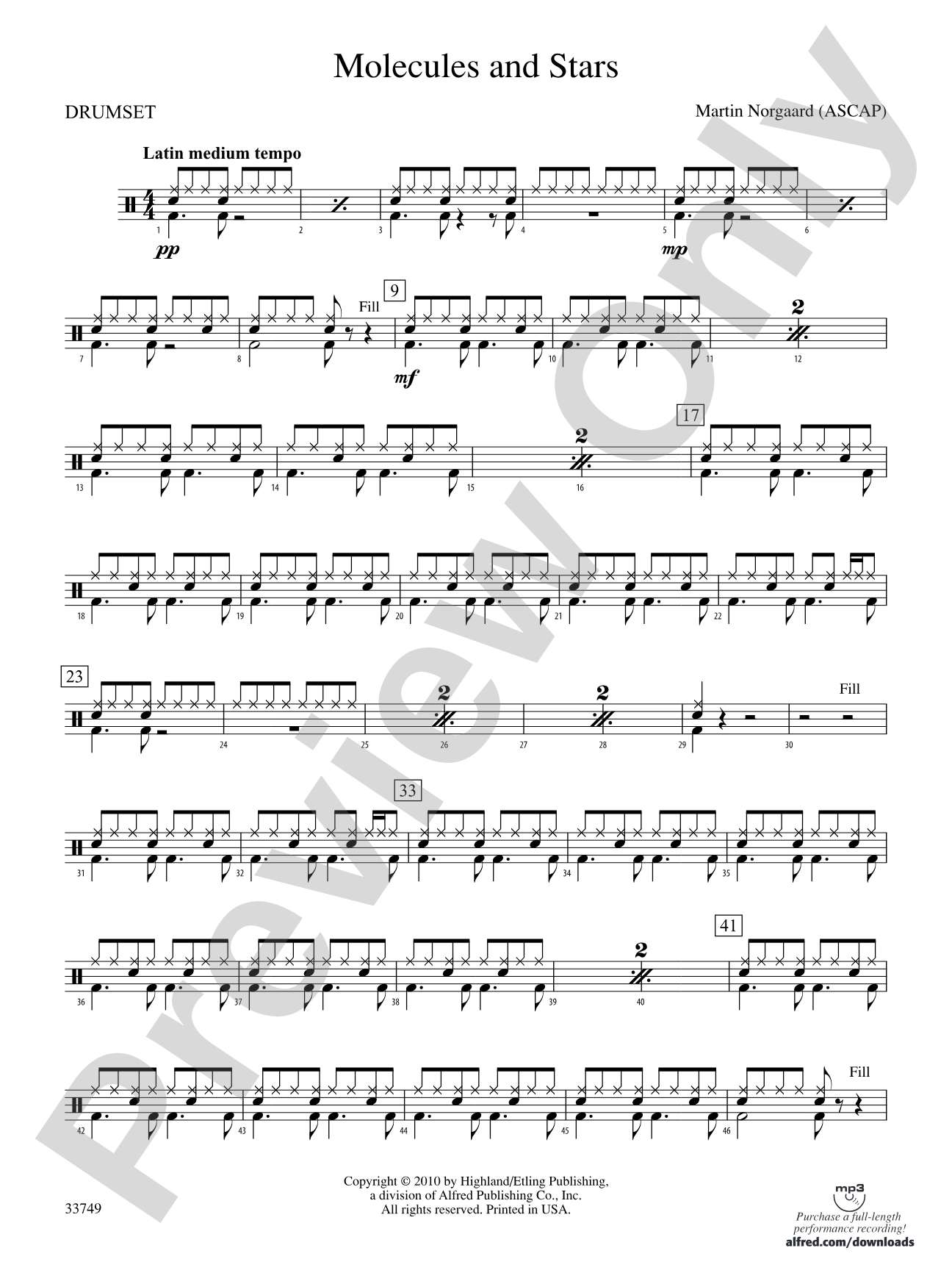 Molecules and Stars: Drums