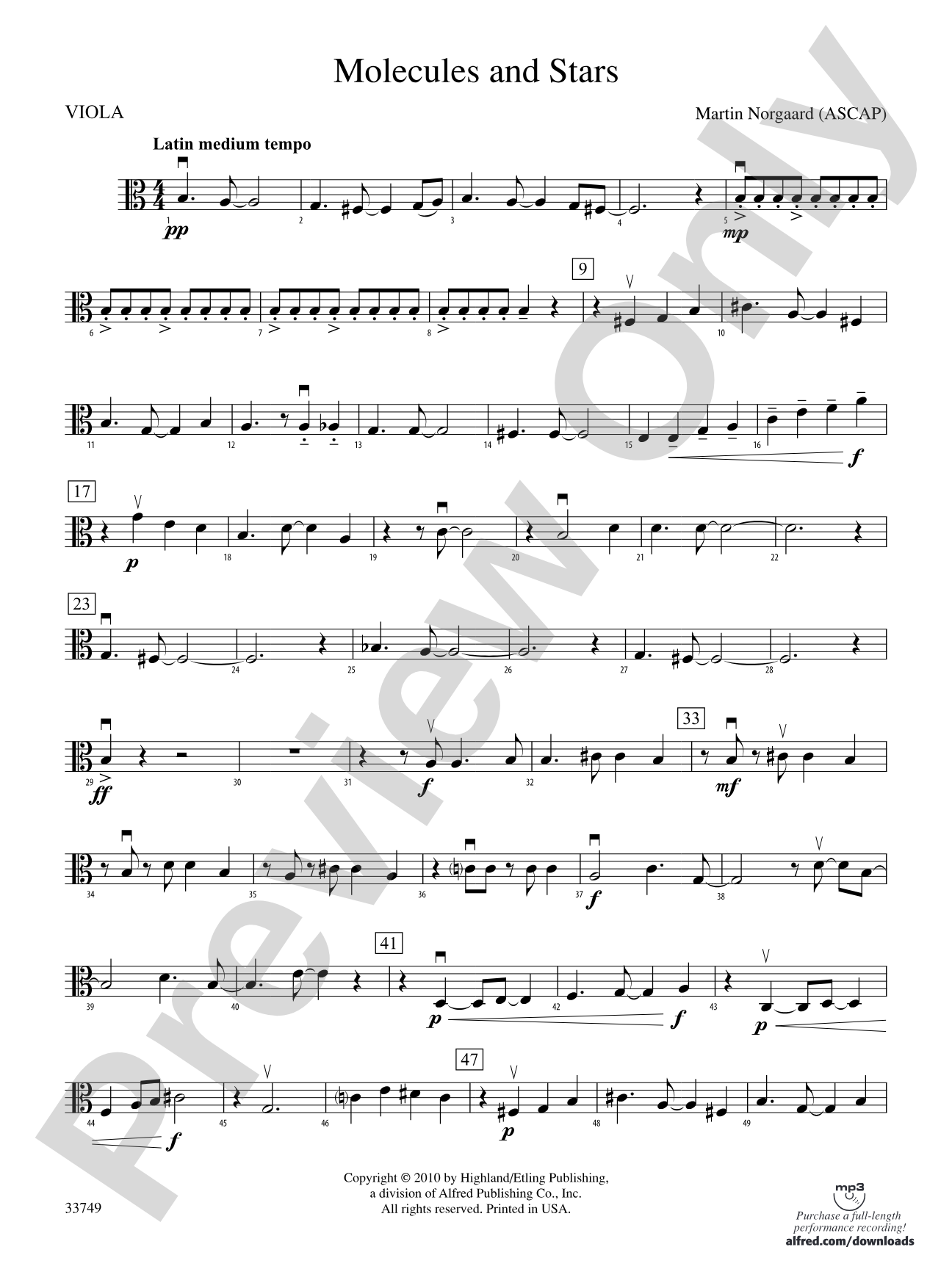Molecules and Stars: Viola