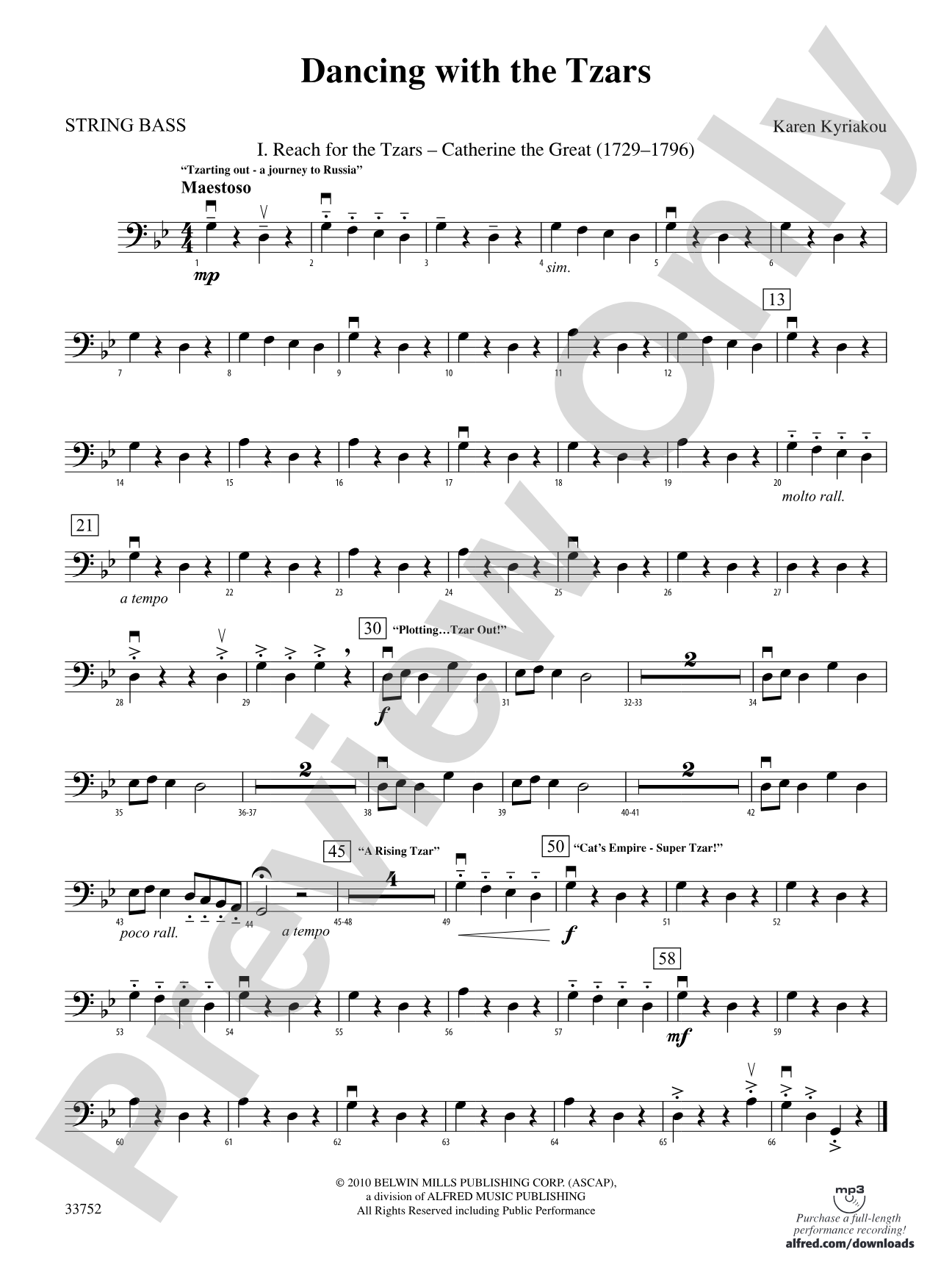 Dancing with the Tzars: String Bass