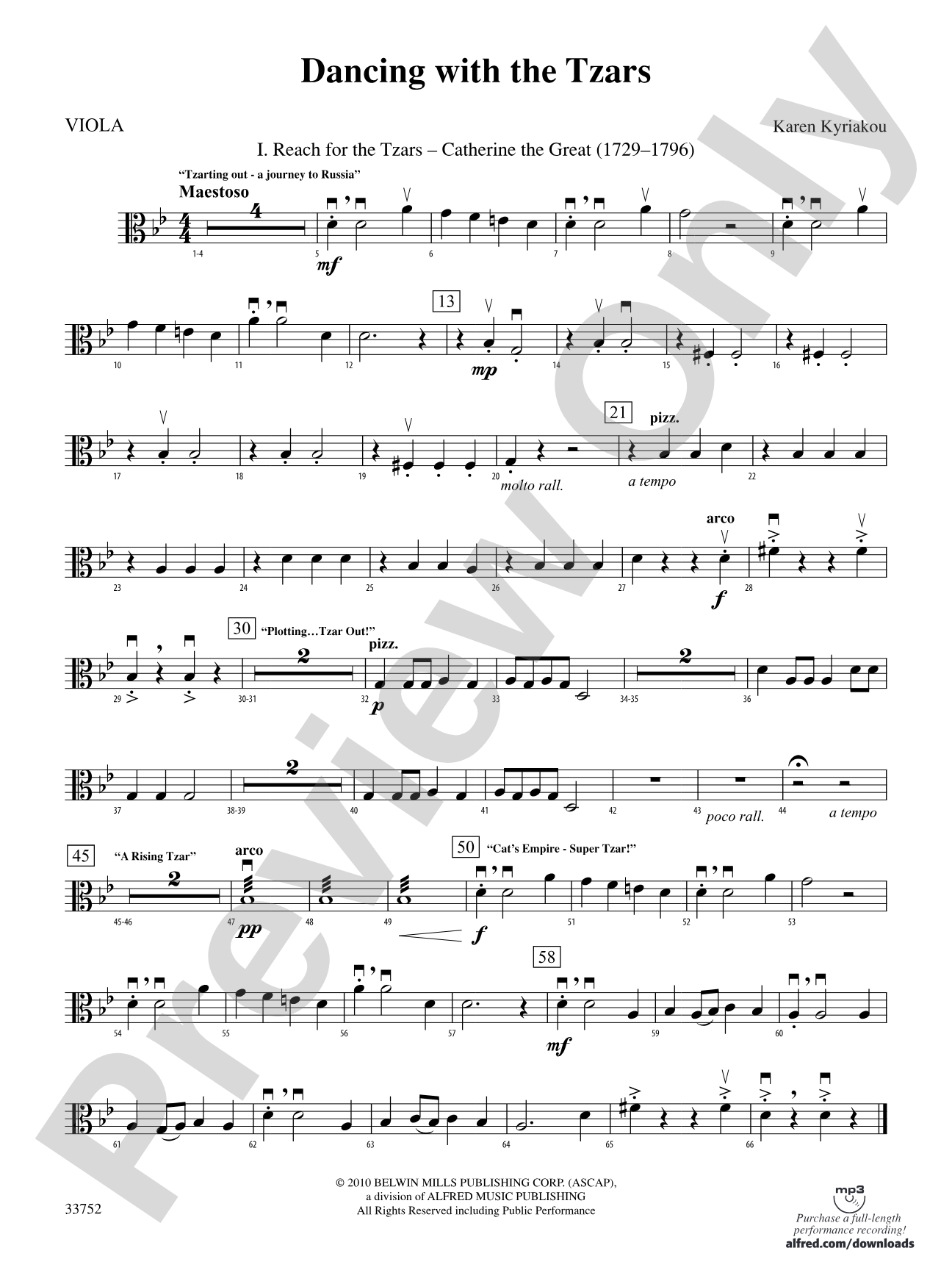 Dancing with the Tzars: Viola