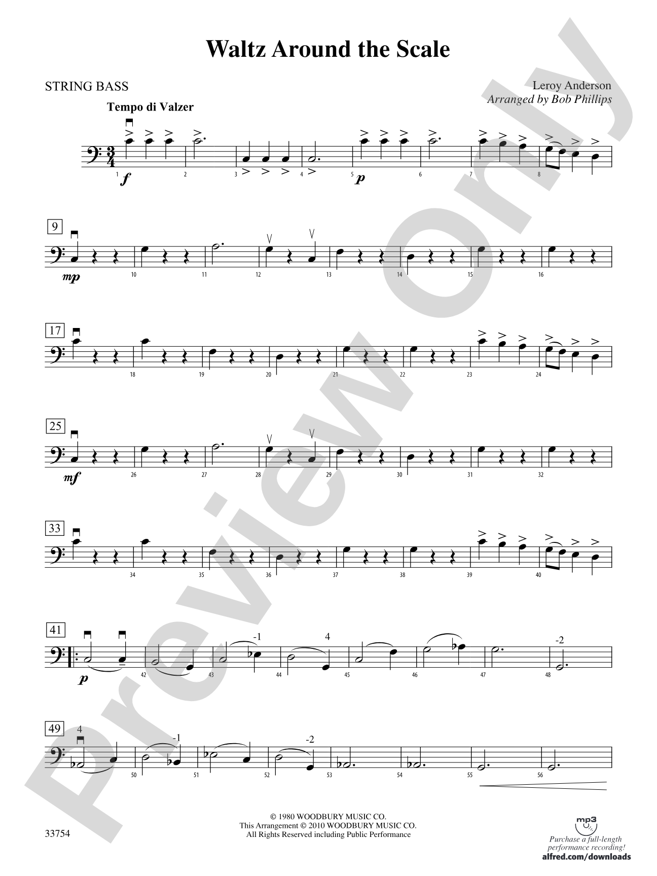 Waltz Around the Scale: String Bass