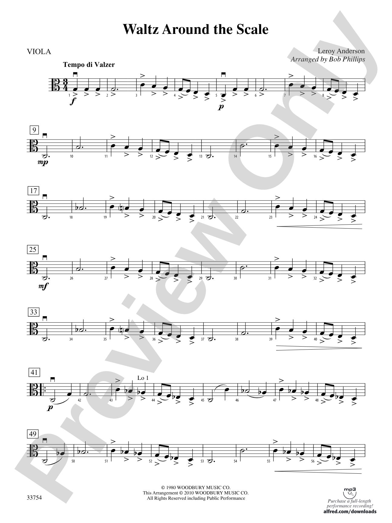 Waltz Around the Scale: Viola