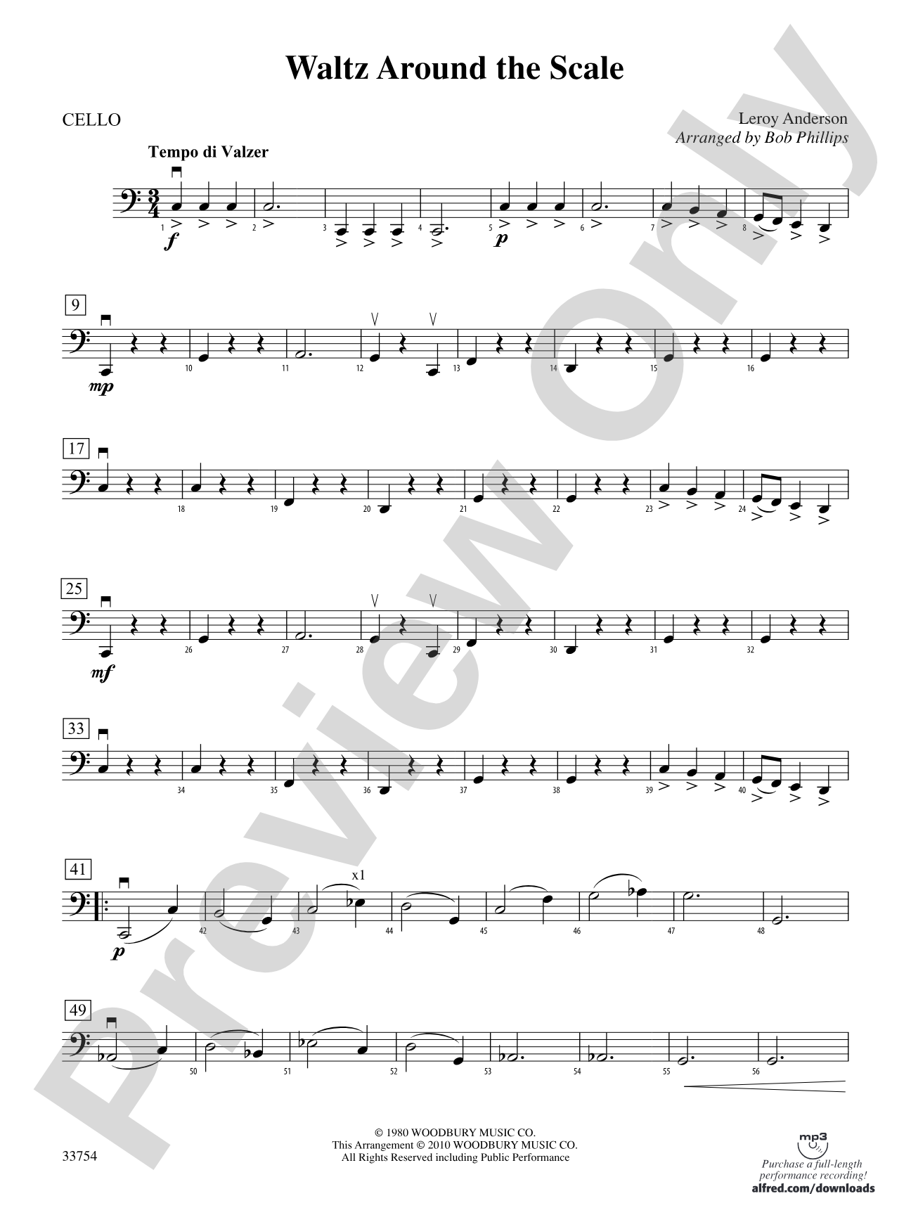 Waltz Around the Scale: Cello