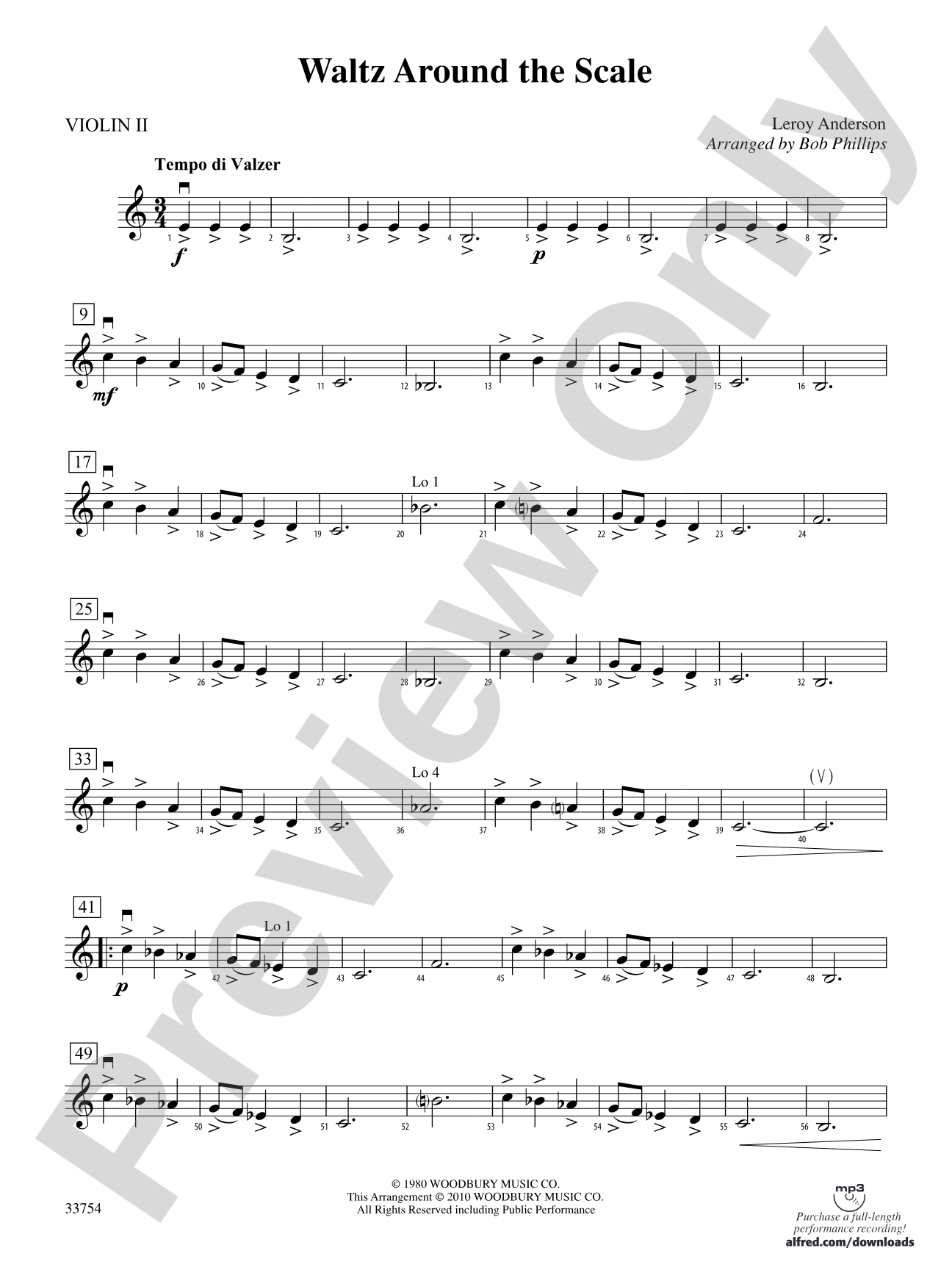 Waltz Around the Scale: 2nd Violin