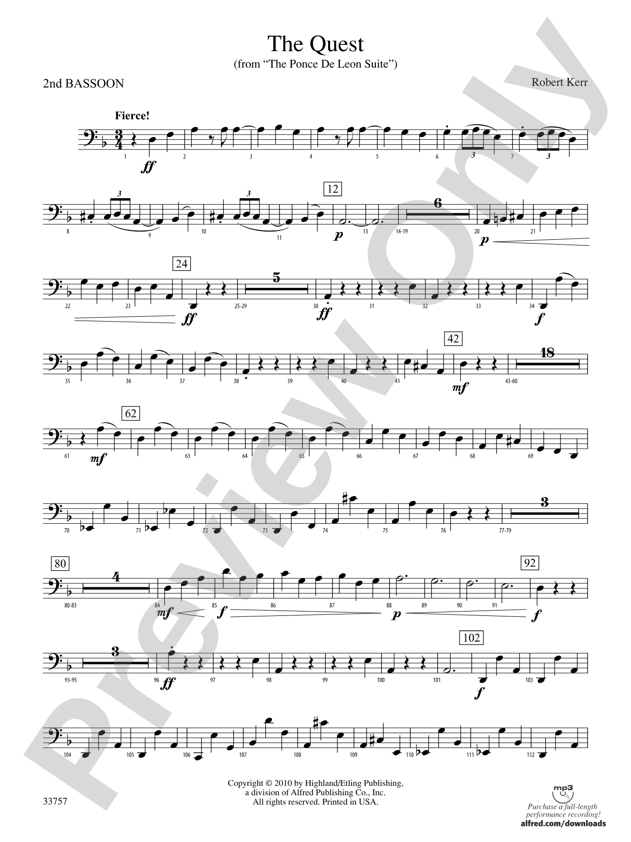 The Quest: 2nd Bassoon