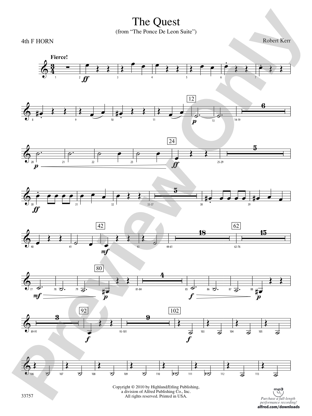 The Quest: 4th F Horn