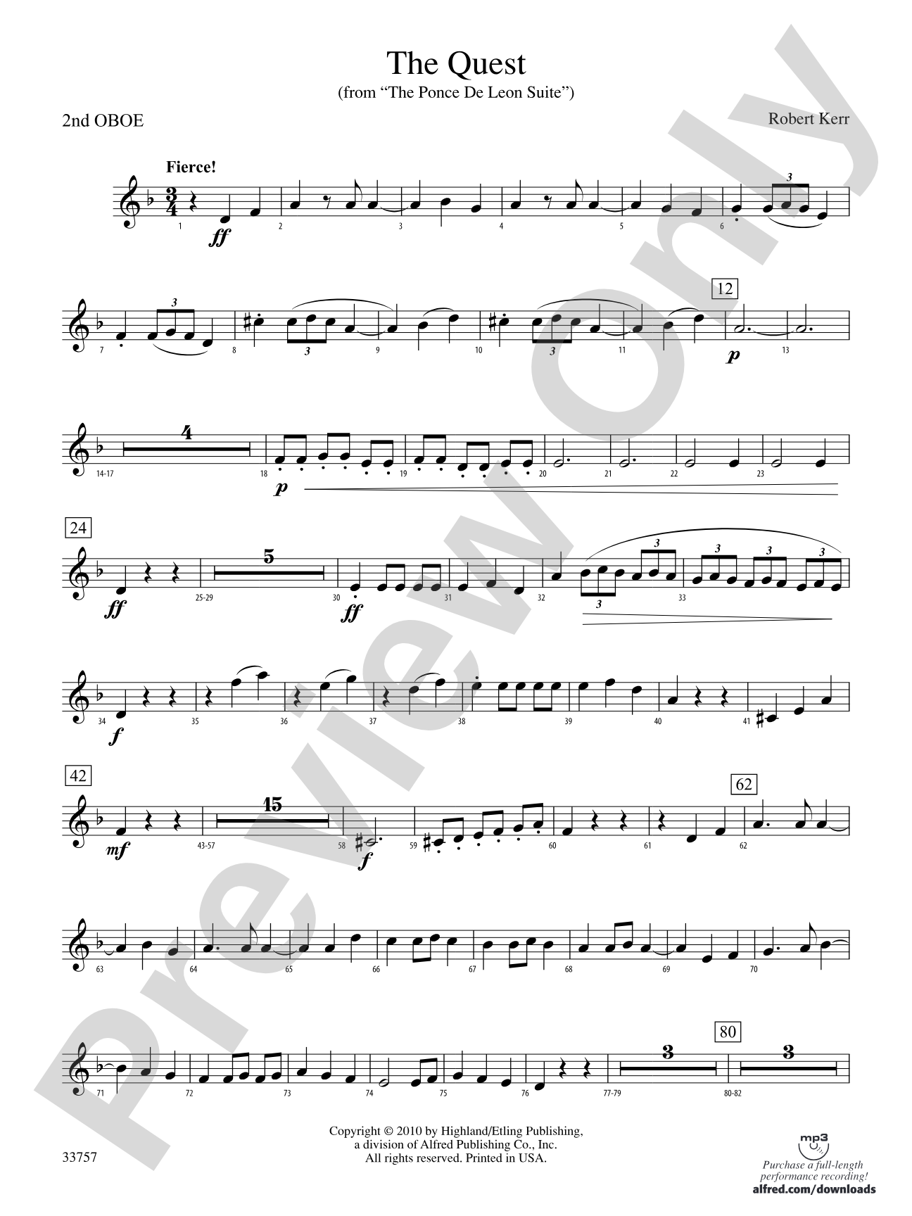 The Quest: 2nd Oboe