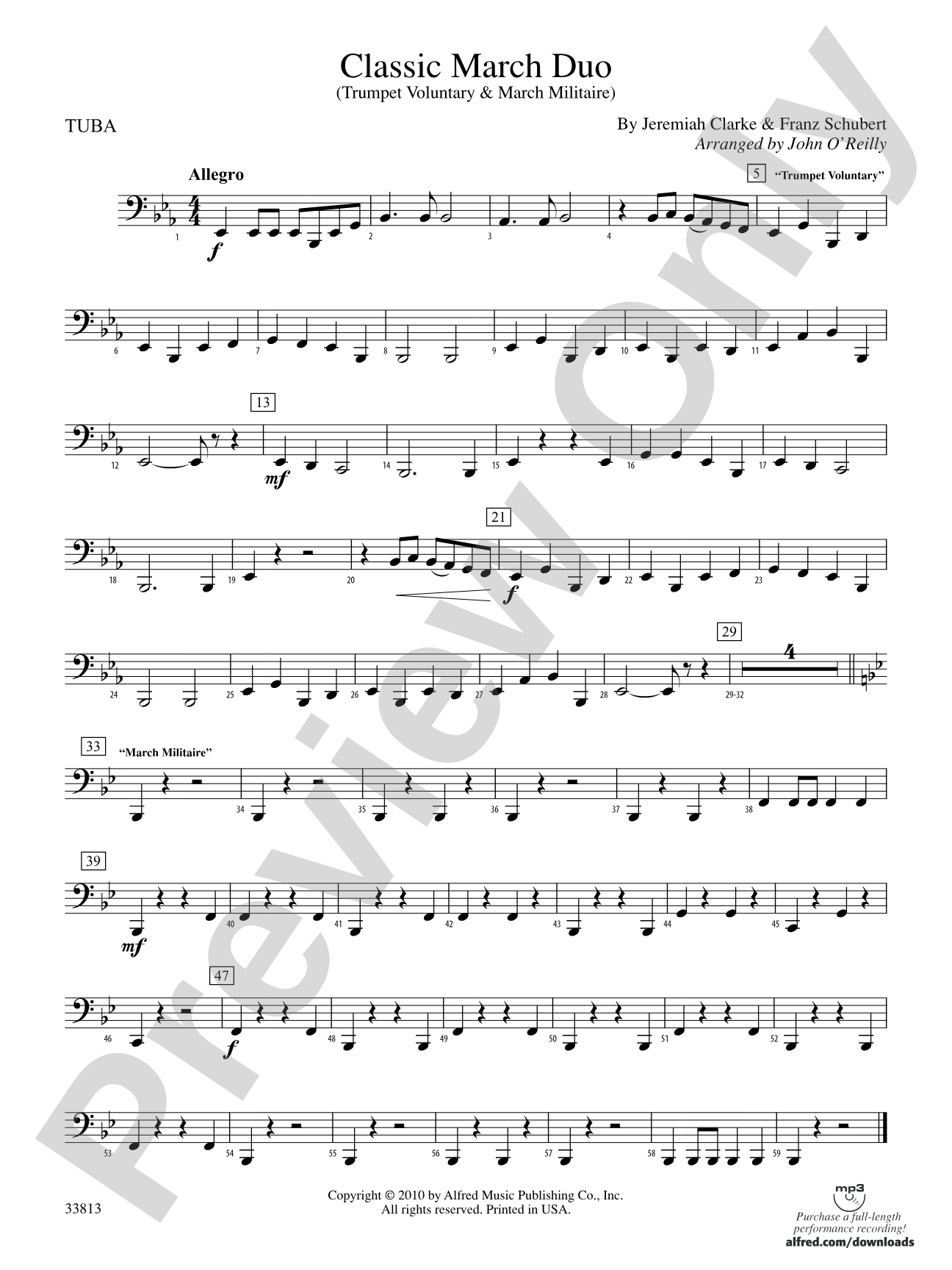 Classic March Duo: Tuba