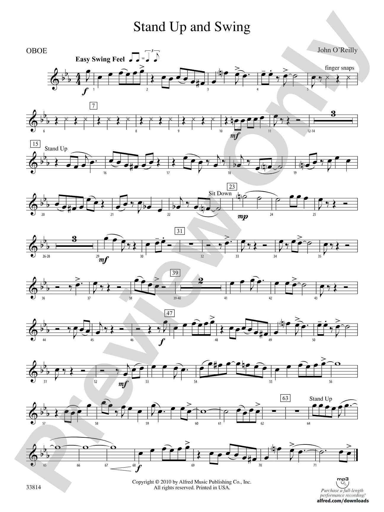 Stand Up and Swing: Oboe