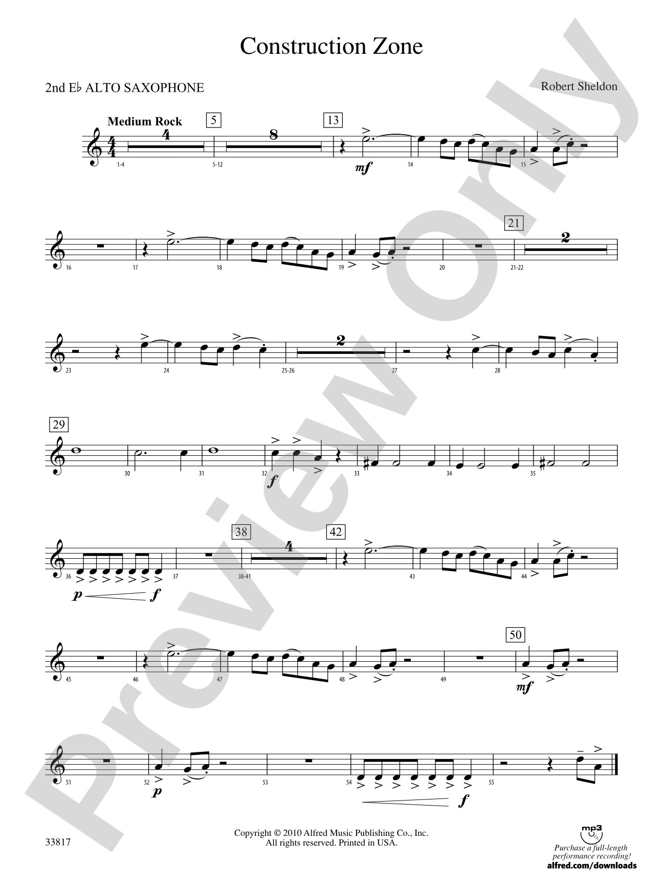 Construction Zone: 2nd E-flat Alto Saxophone