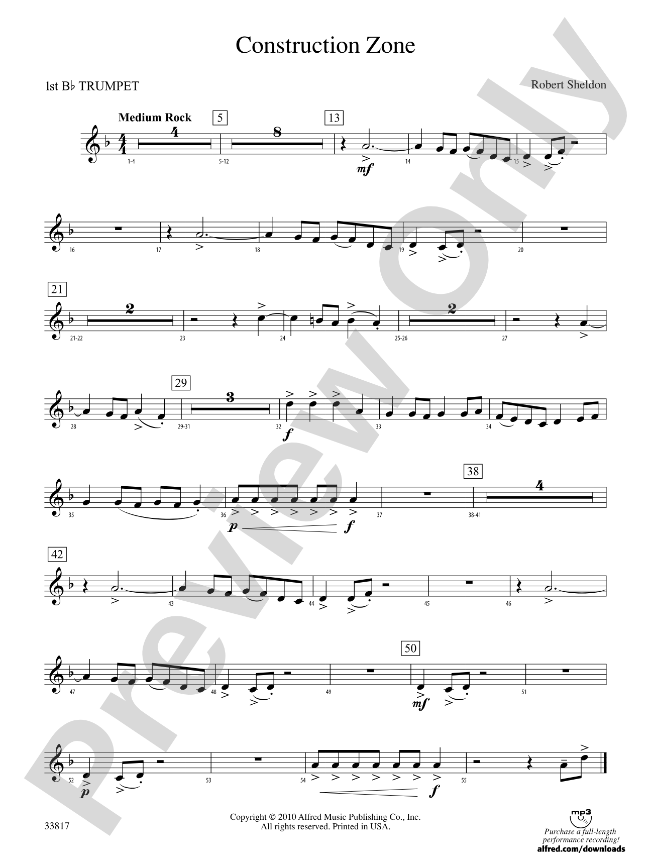 Construction Zone: 1st B-flat Trumpet