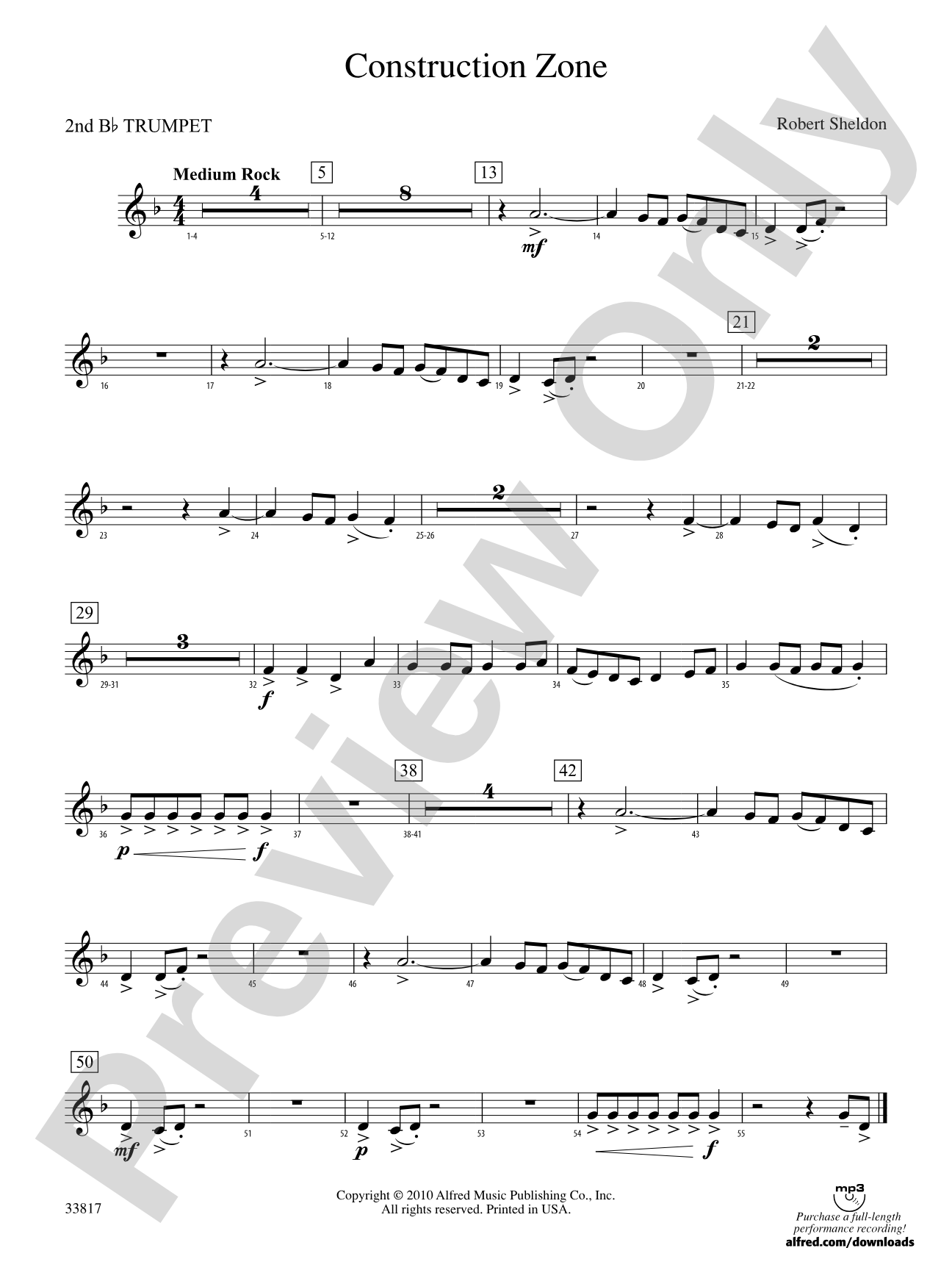 Construction Zone: 2nd B-flat Trumpet