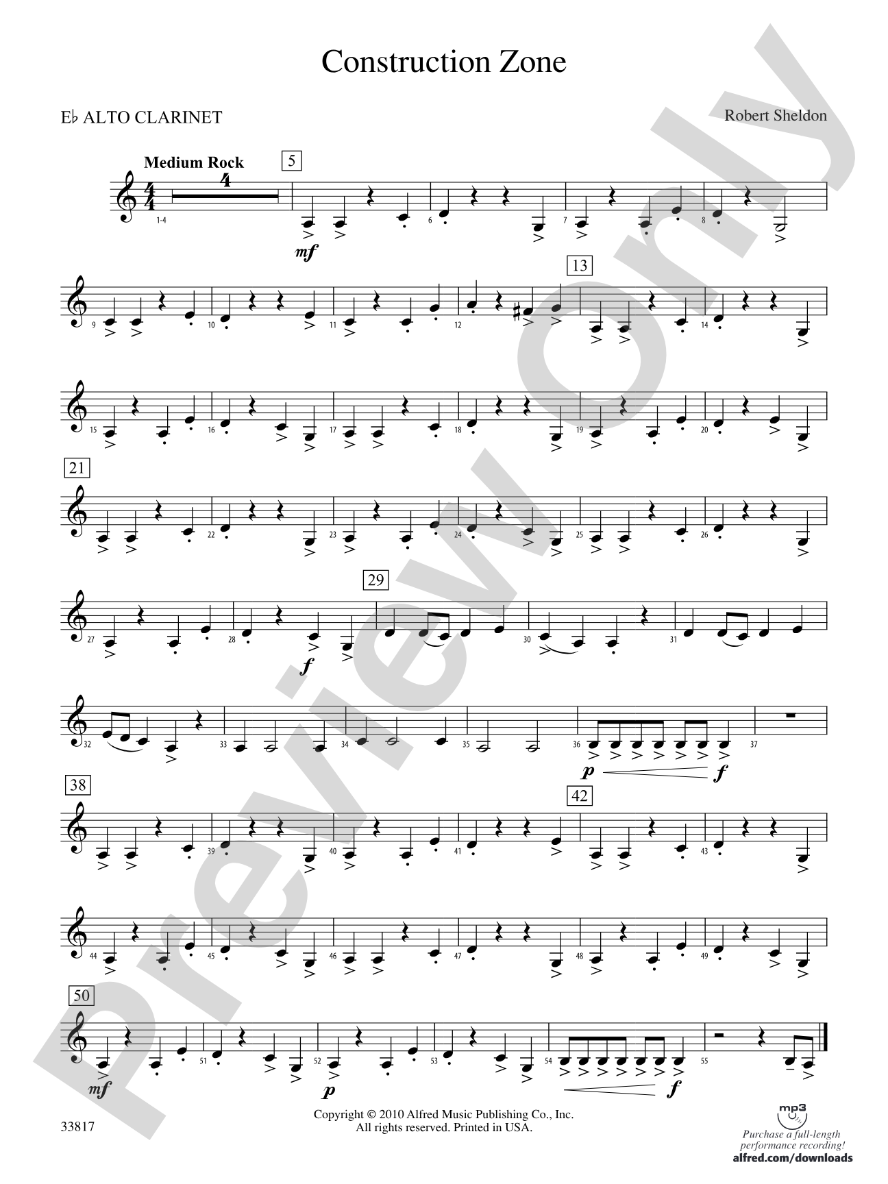 Construction Zone: (wp) E-flat Alto Clarinet