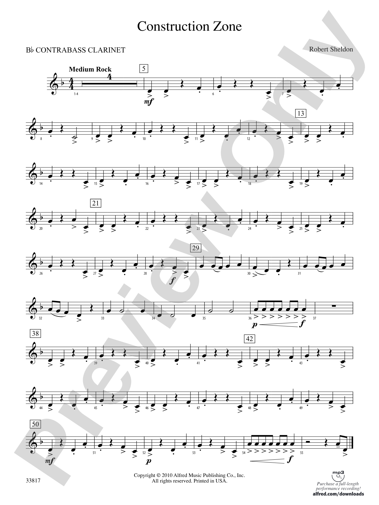 Construction Zone: (wp) B-flat Contrabass Clarinet