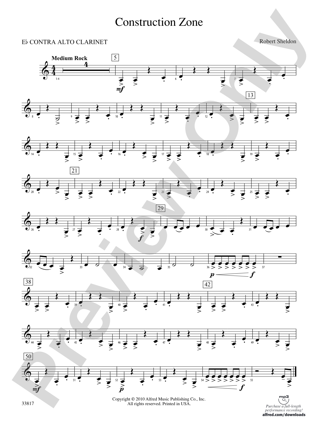Construction Zone: (wp) E-flat Contrabass Clarinet