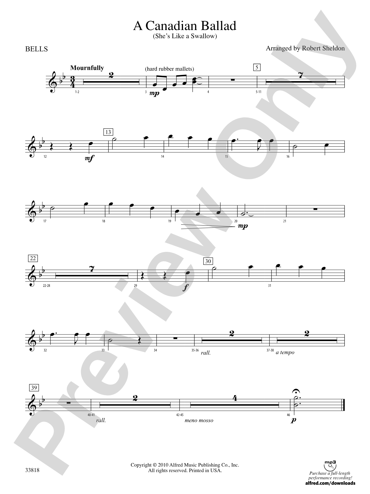 A Canadian Ballad: Bells