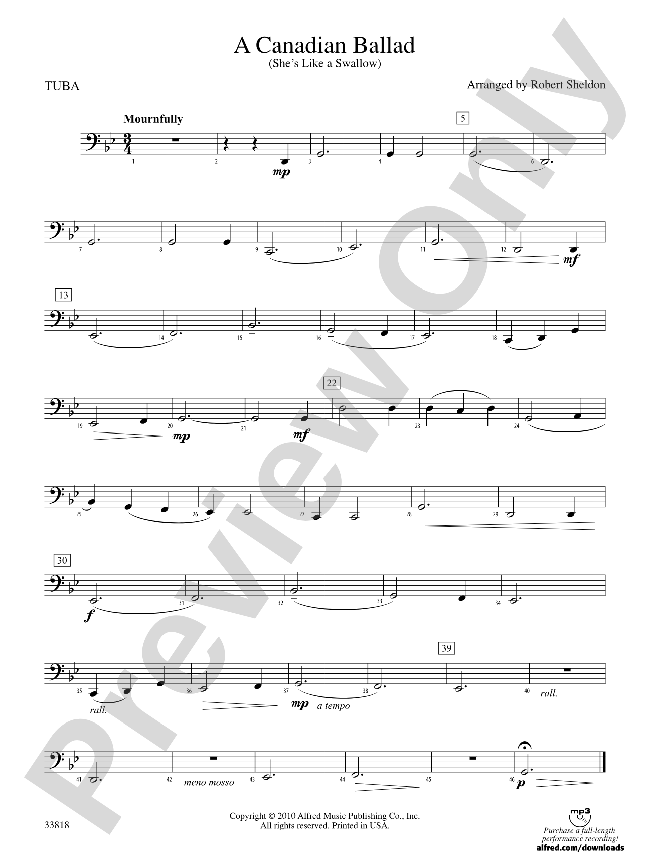 A Canadian Ballad: Tuba