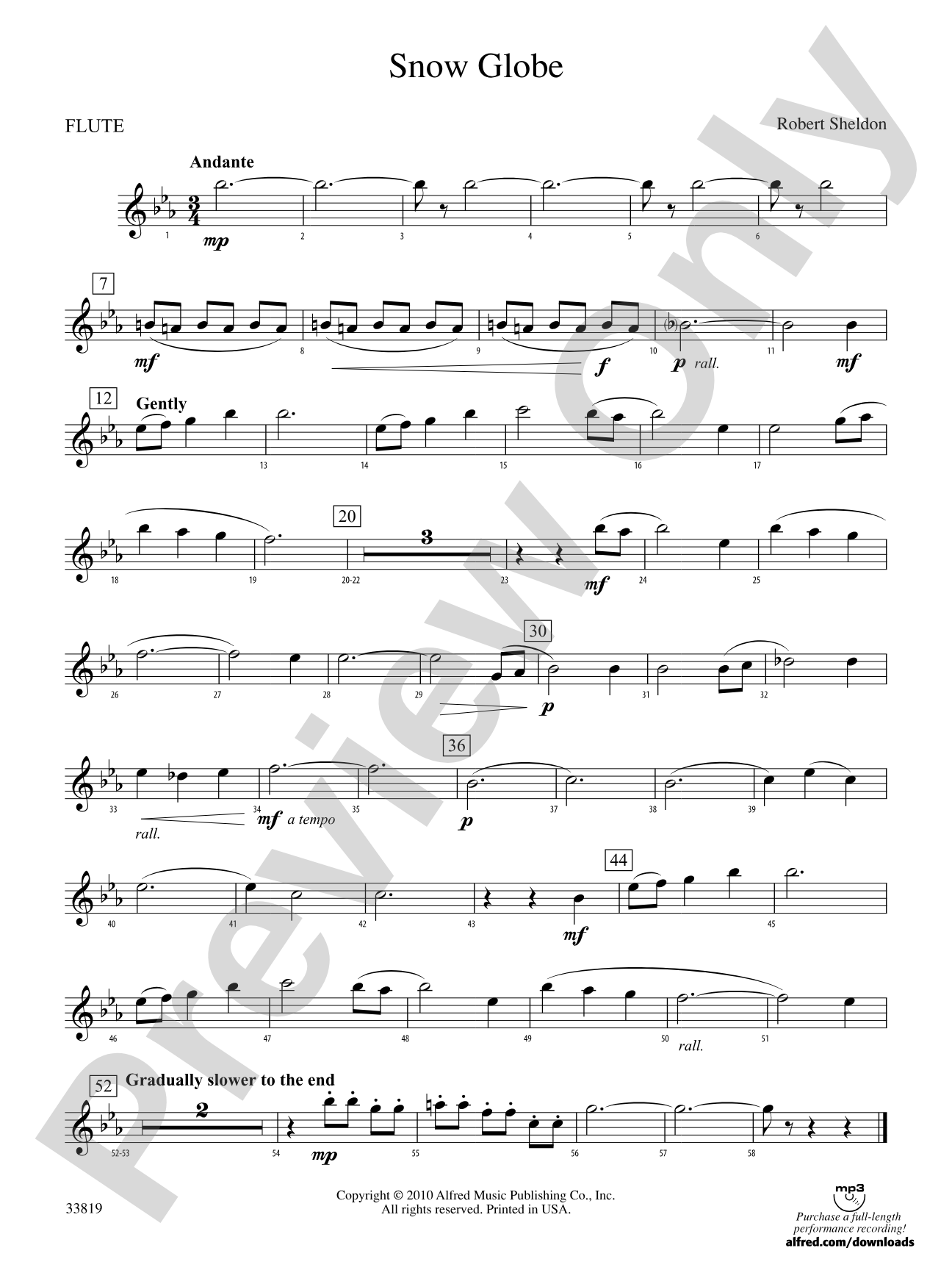 Snow Globe: Flute
