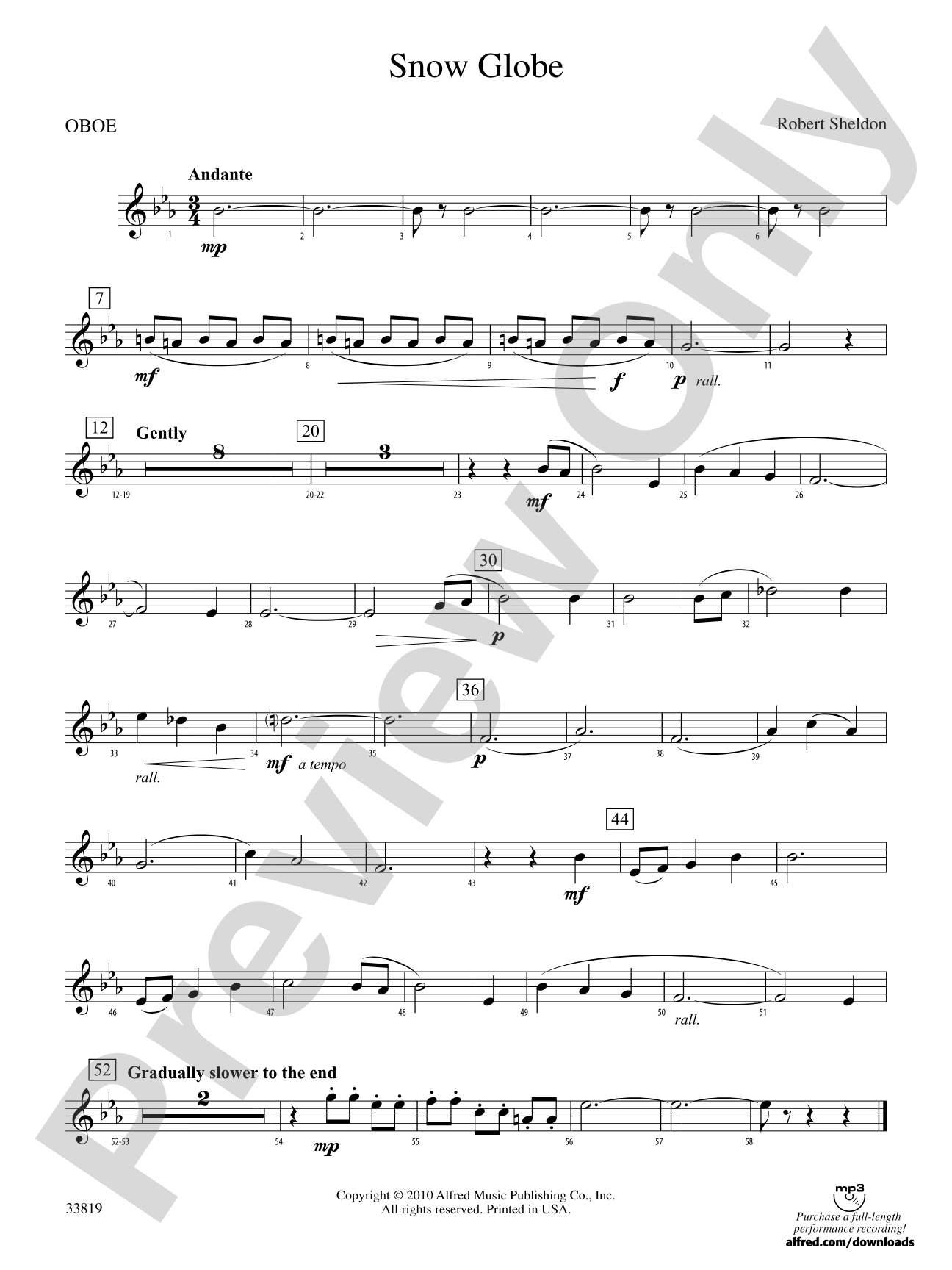 Snow Globe: Oboe