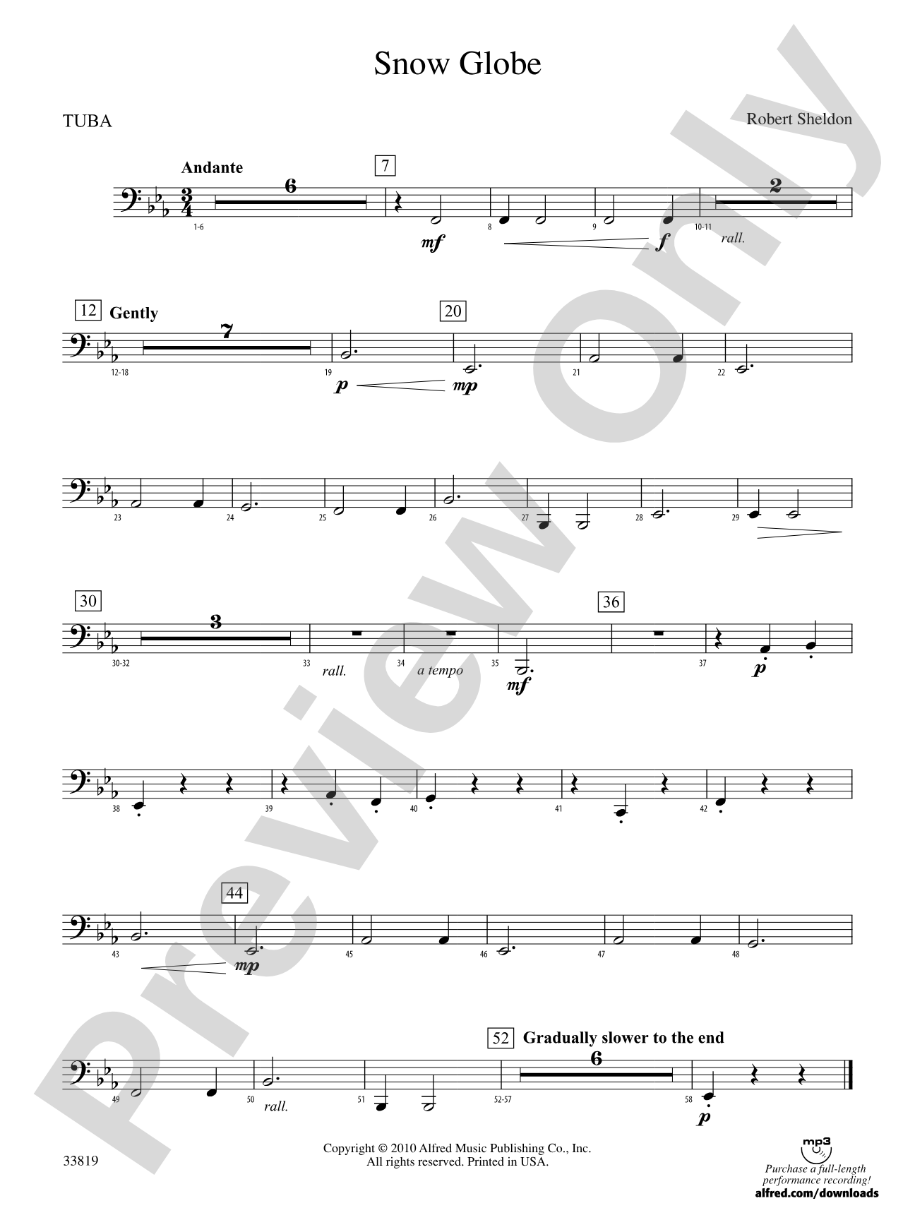 Snow Globe: Tuba