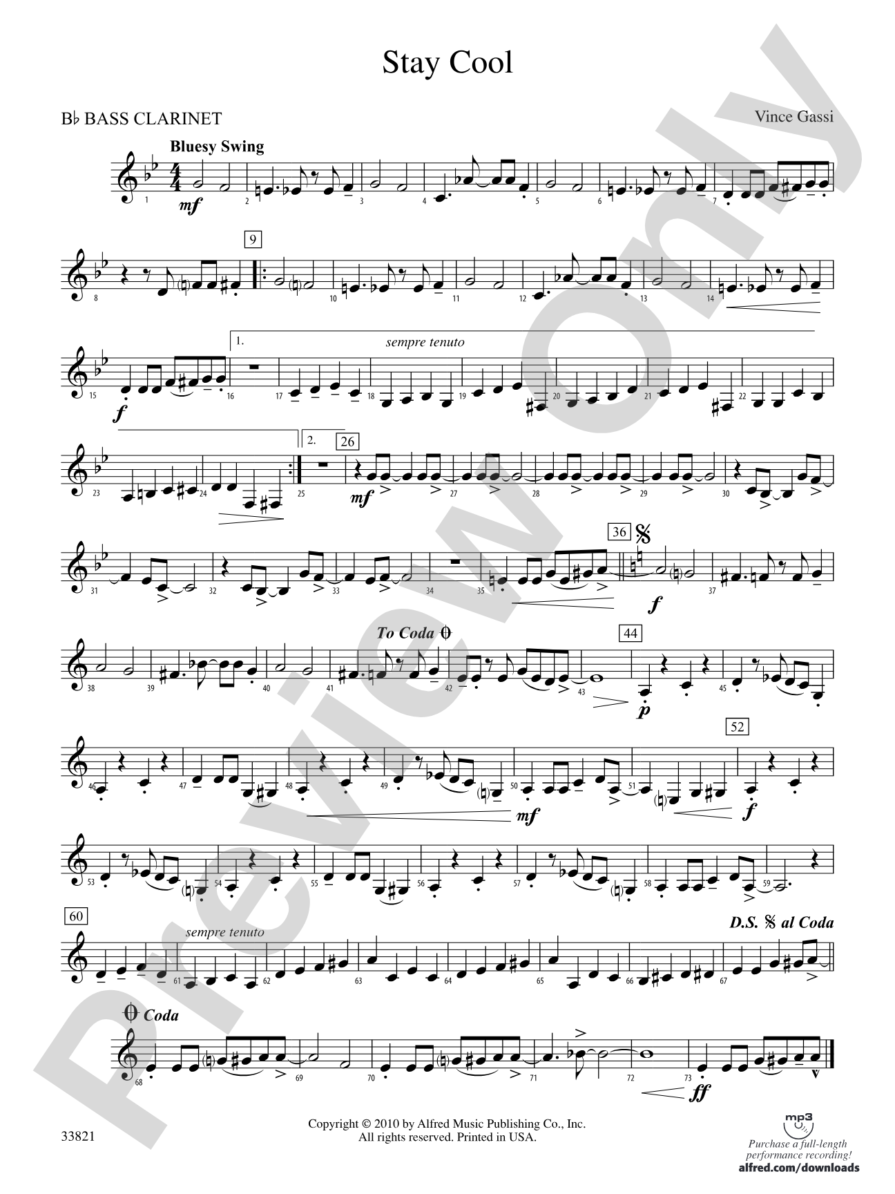 Stay Cool: B-flat Bass Clarinet