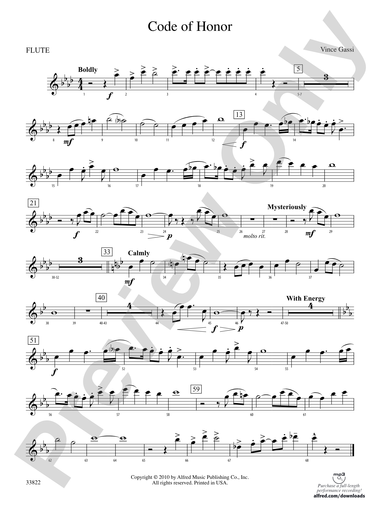 Code of Honor: Flute
