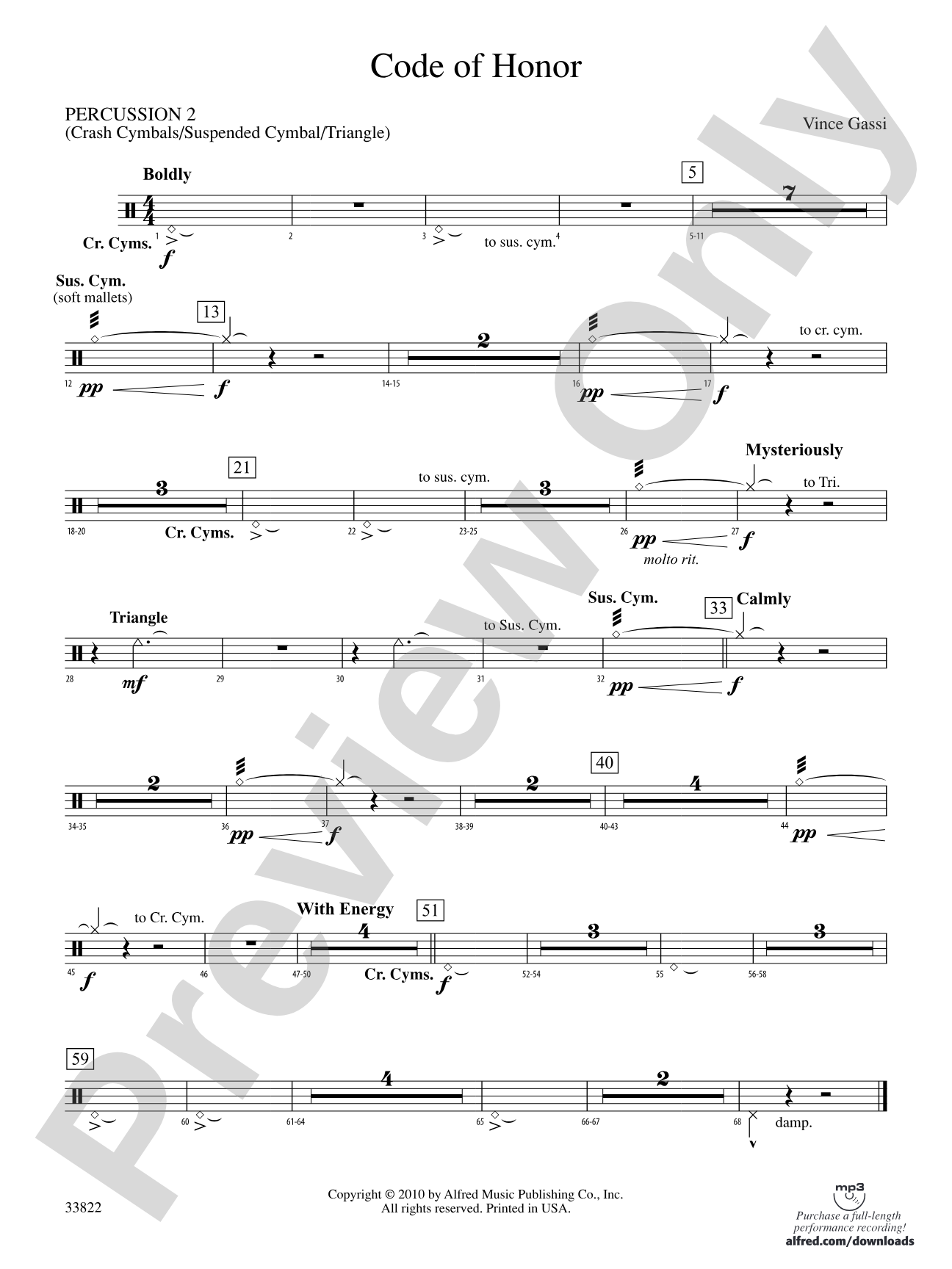 Code of Honor: 2nd Percussion