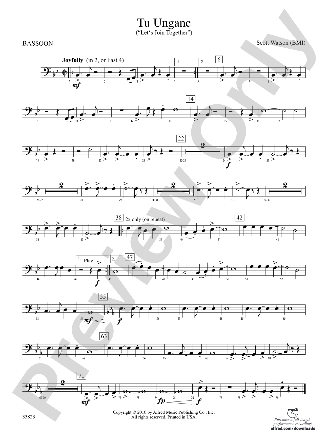 Tu Ungane: Bassoon