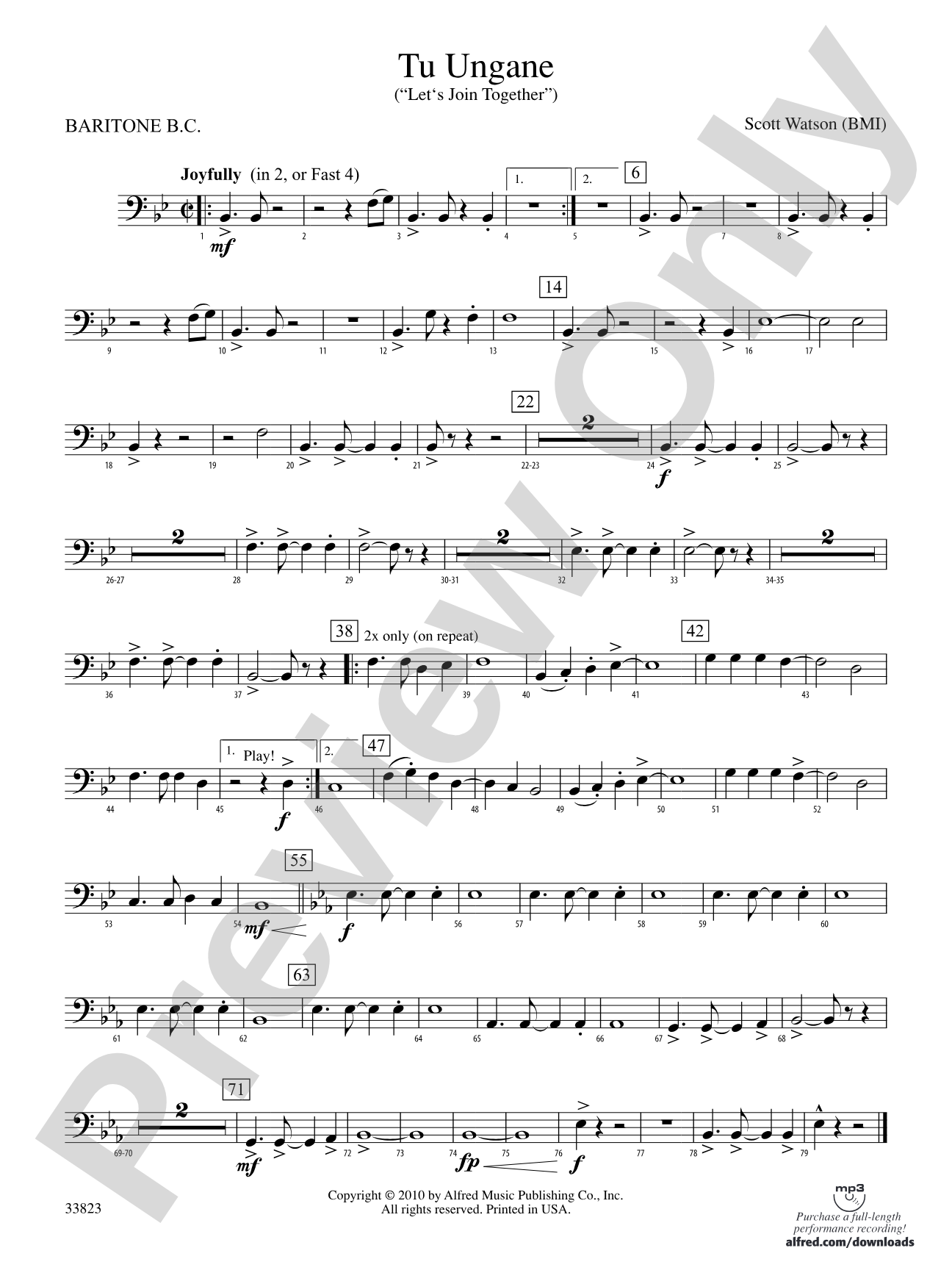 Tu Ungane: Baritone B.C.