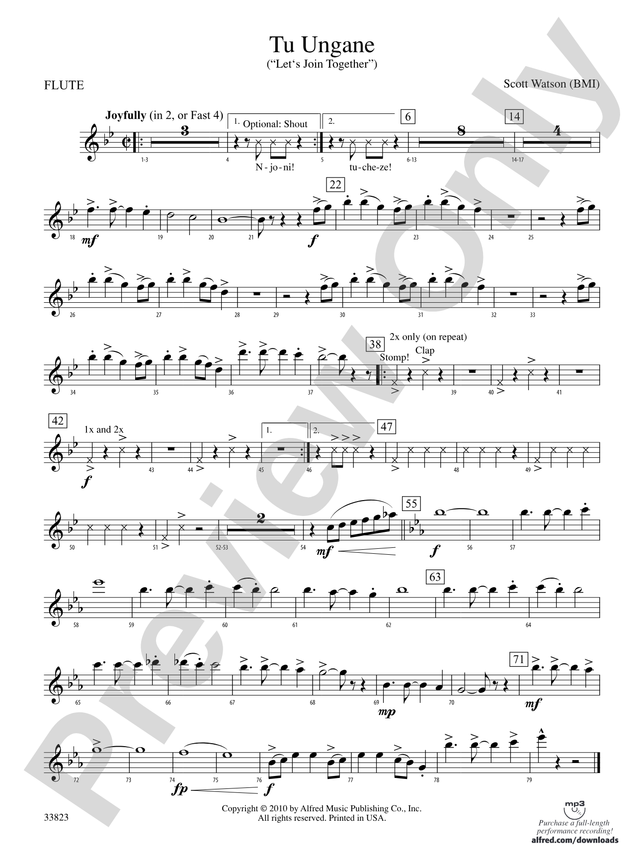 Tu Ungane: Flute