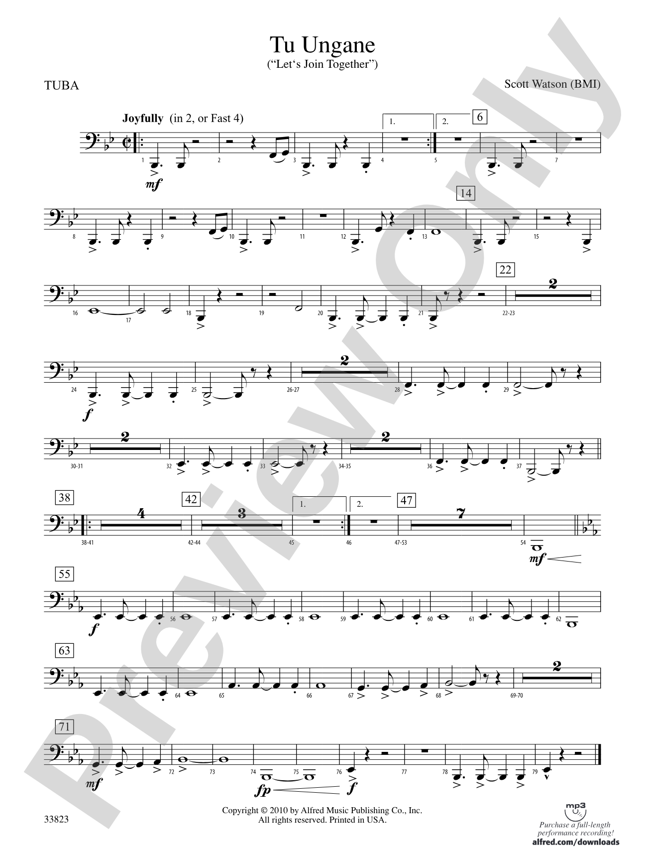 Tu Ungane: Tuba