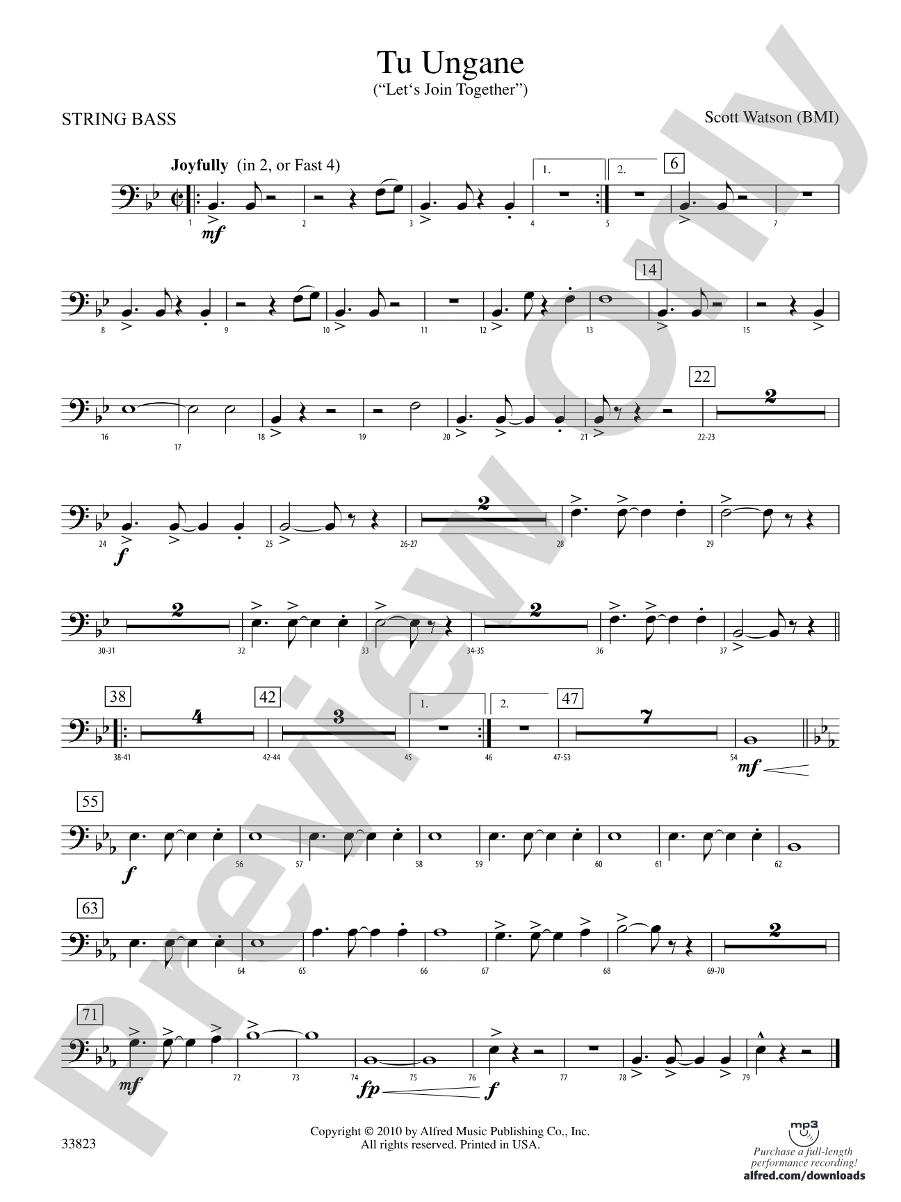 Tu Ungane: (wp) String Bass