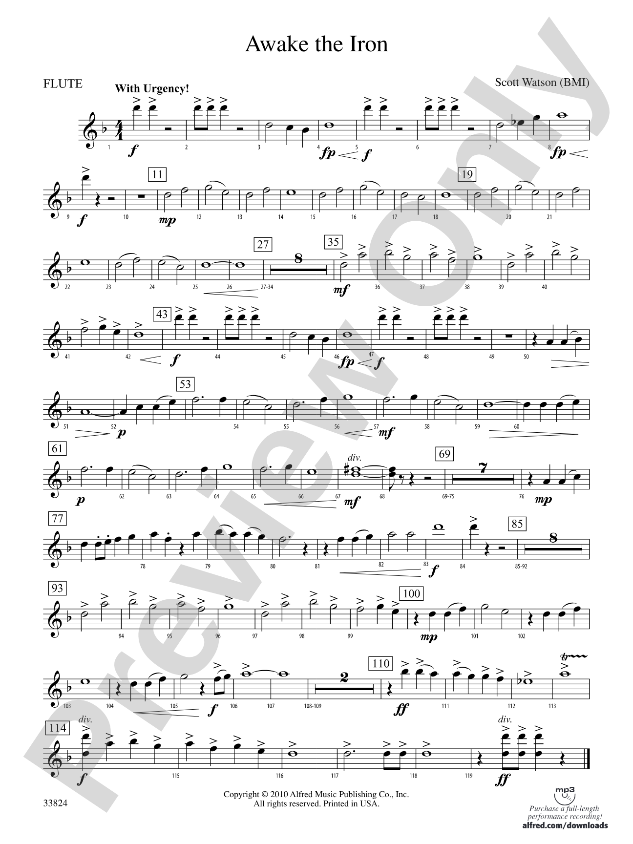Awake the Iron: Flute