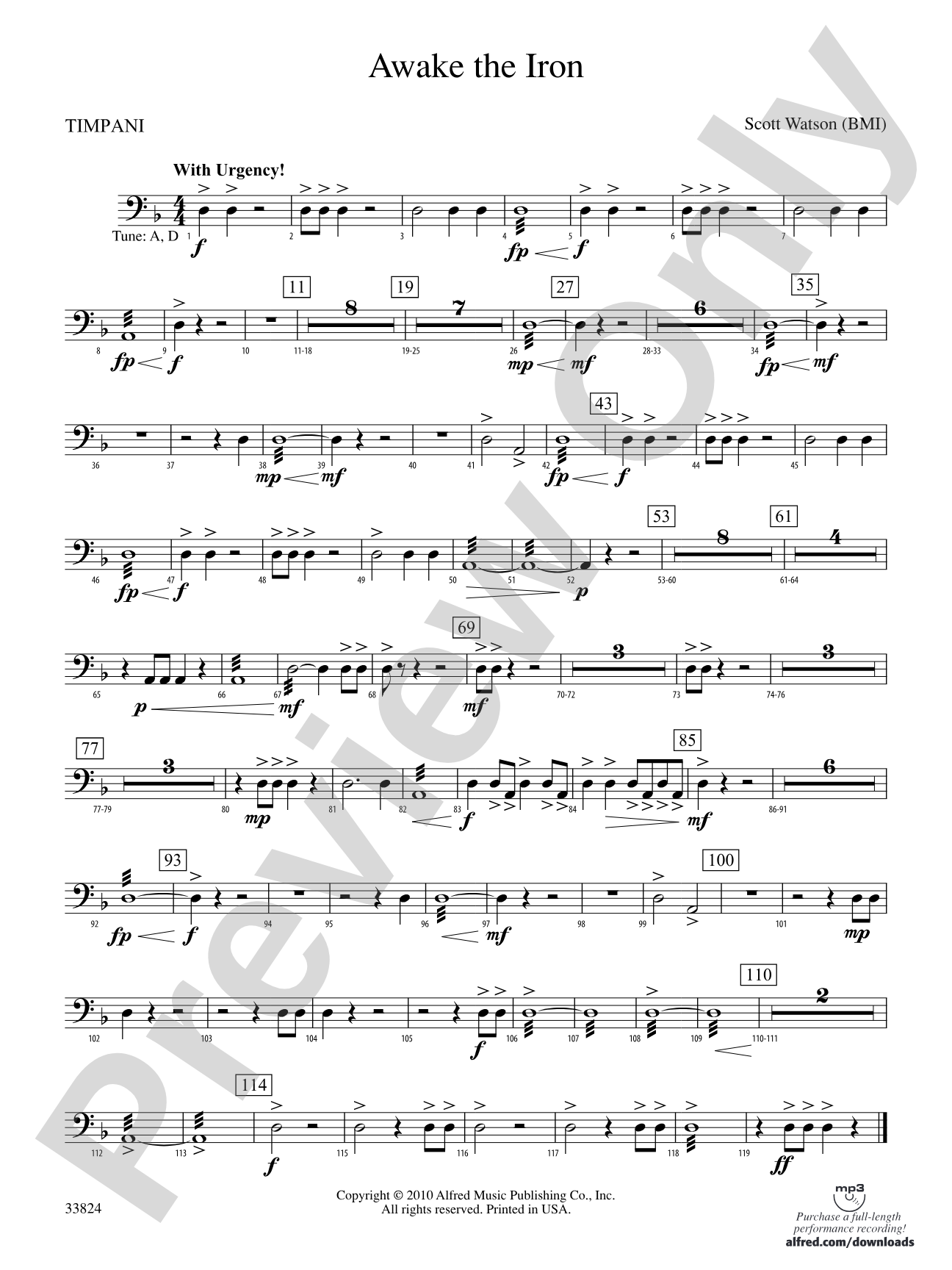 Awake the Iron: Timpani