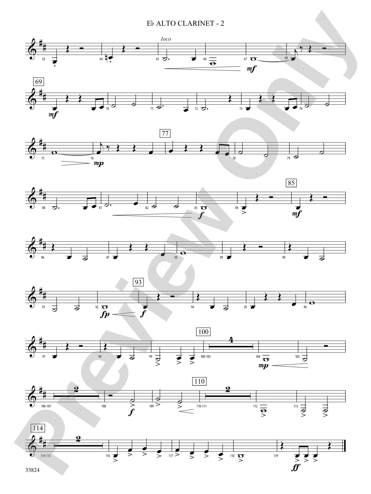 Awake the Iron: (wp) E-flat Alto Clarinet